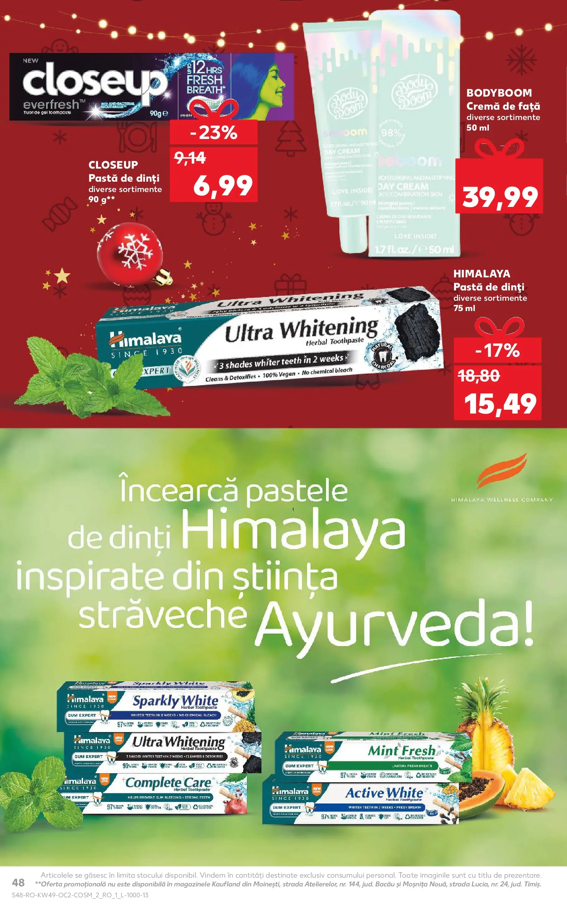 Catalog Kaufland - Constanța 03.12.2025 - Revista si Oferta | Pagină: 48 | Produse: Cremă, Pastă de dinți