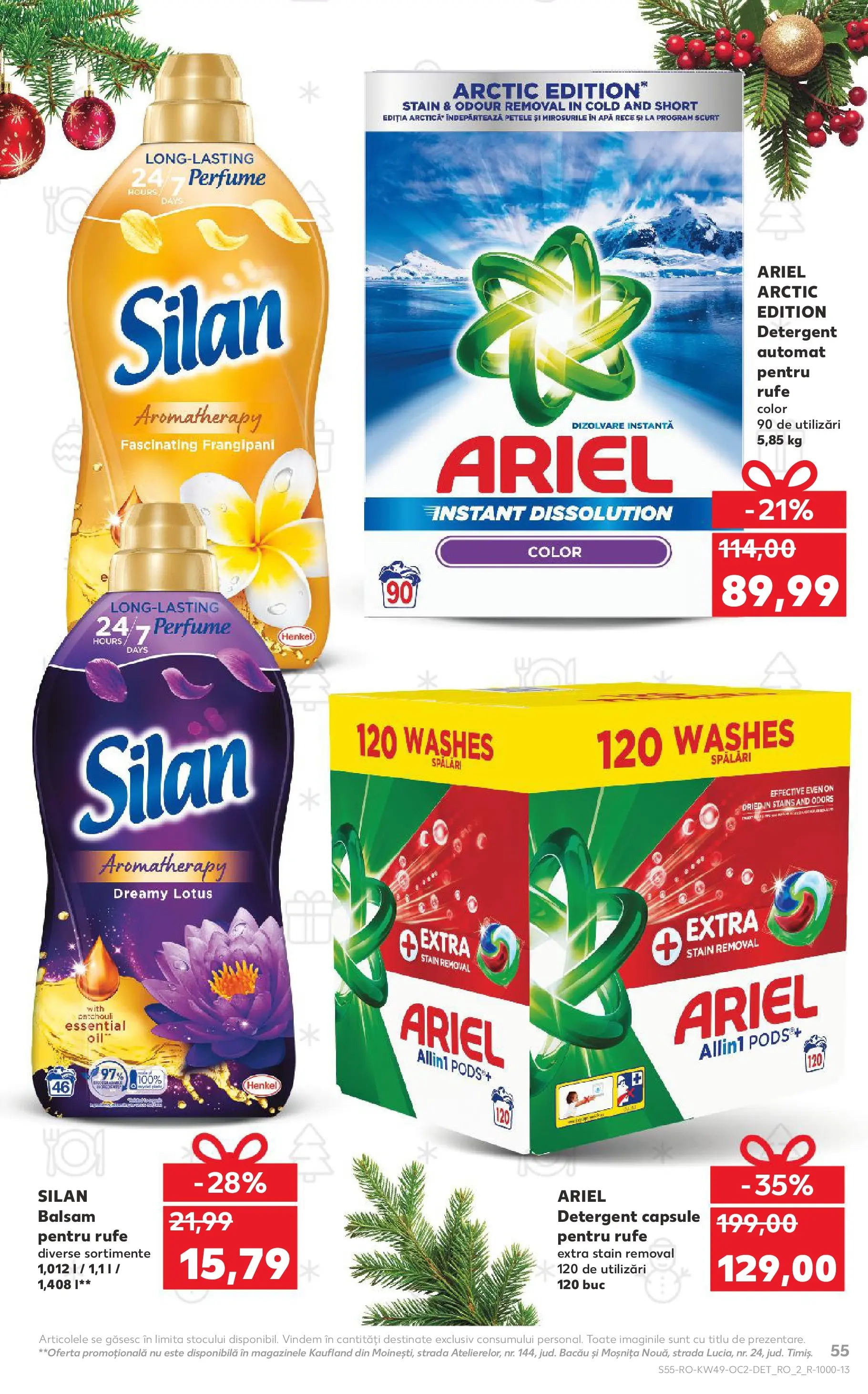 Catalog Kaufland - Constanța 03.12.2025 - Revista si Oferta | Pagină: 55 | Produse: Kedi Ödül Oyuncakları, Balsam, Yorgan, Apă