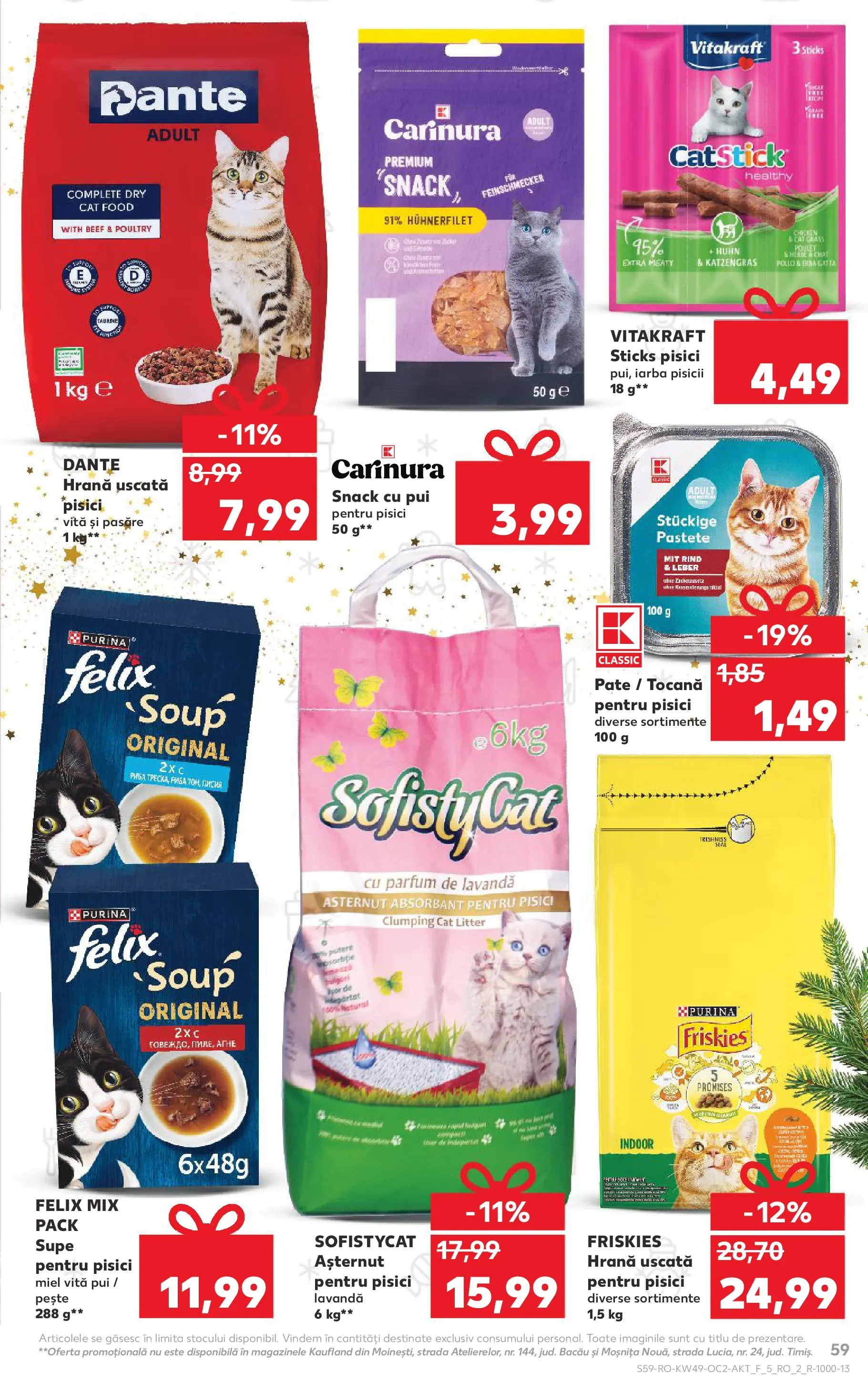 Catalog Kaufland - Constanța 03.12.2025 - Revista si Oferta | Pagină: 59 | Produse: Hacıyatmaz Kedi Oyuncağı, Pate, Parfum, Pește