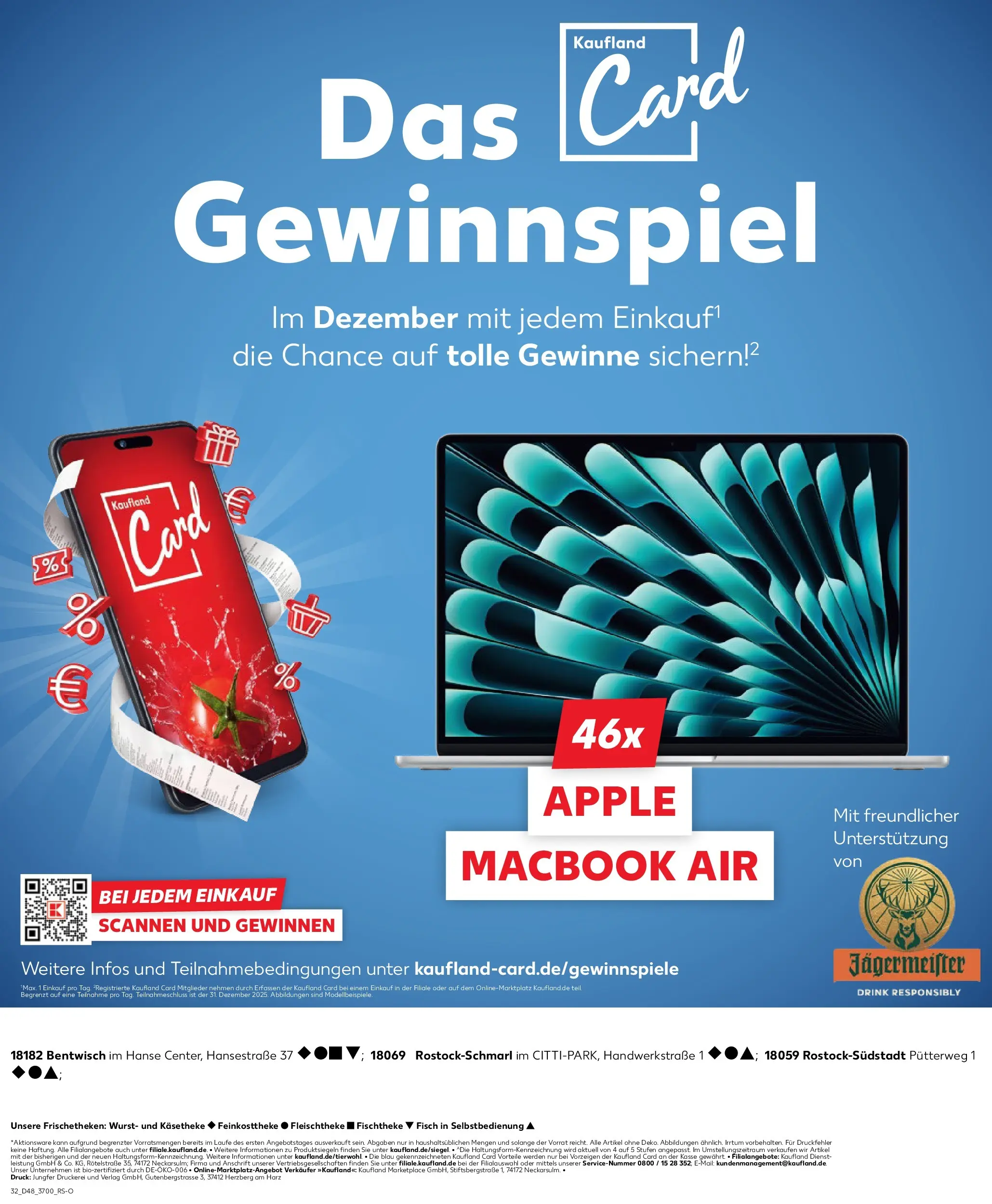Prospekt Kaufland ab 30.11.2025 » Angebote Online zum Blättern | Seite: 32 | Produkte: Macbook, Apple, Jägermeister, Wurst
