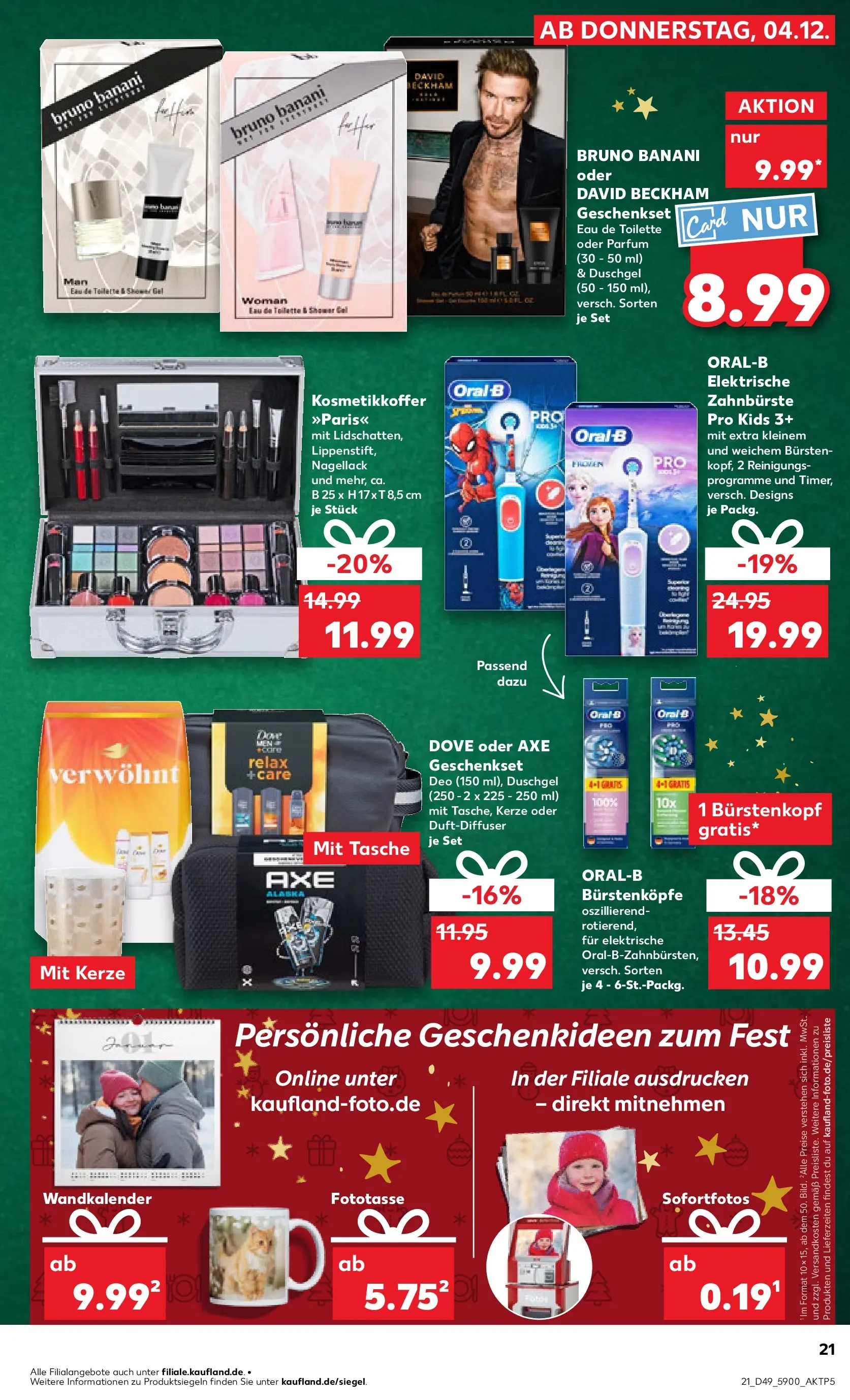 Prospekt Kaufland ab 03.12.2025 » Angebote Online zum Blättern | Seite: 21 | Produkte: Toilette, Duschgel, Zahnbürste, Shower Gel