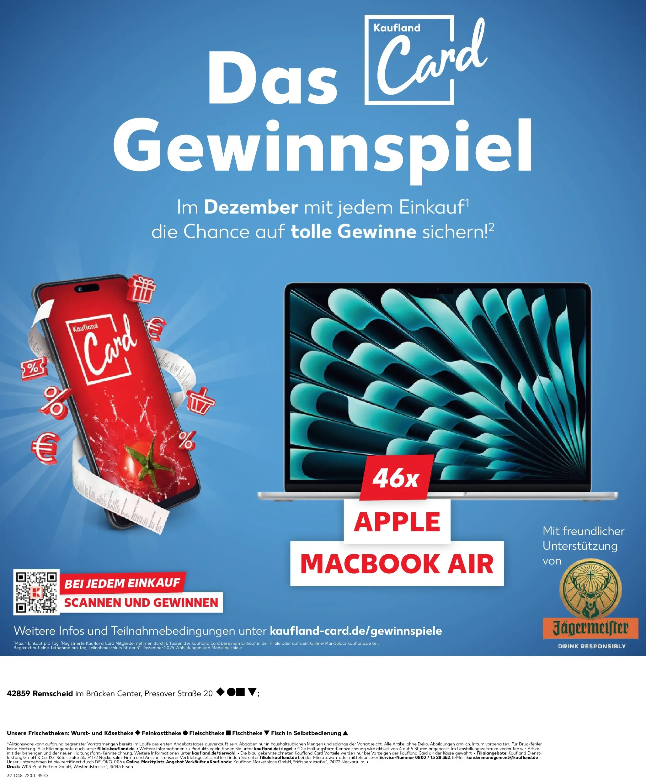 Prospekt Kaufland ab 30.11.2025 » Angebote Online zum Blättern | Seite: 32 | Produkte: Macbook, Fisch, Jägermeister, Wurst