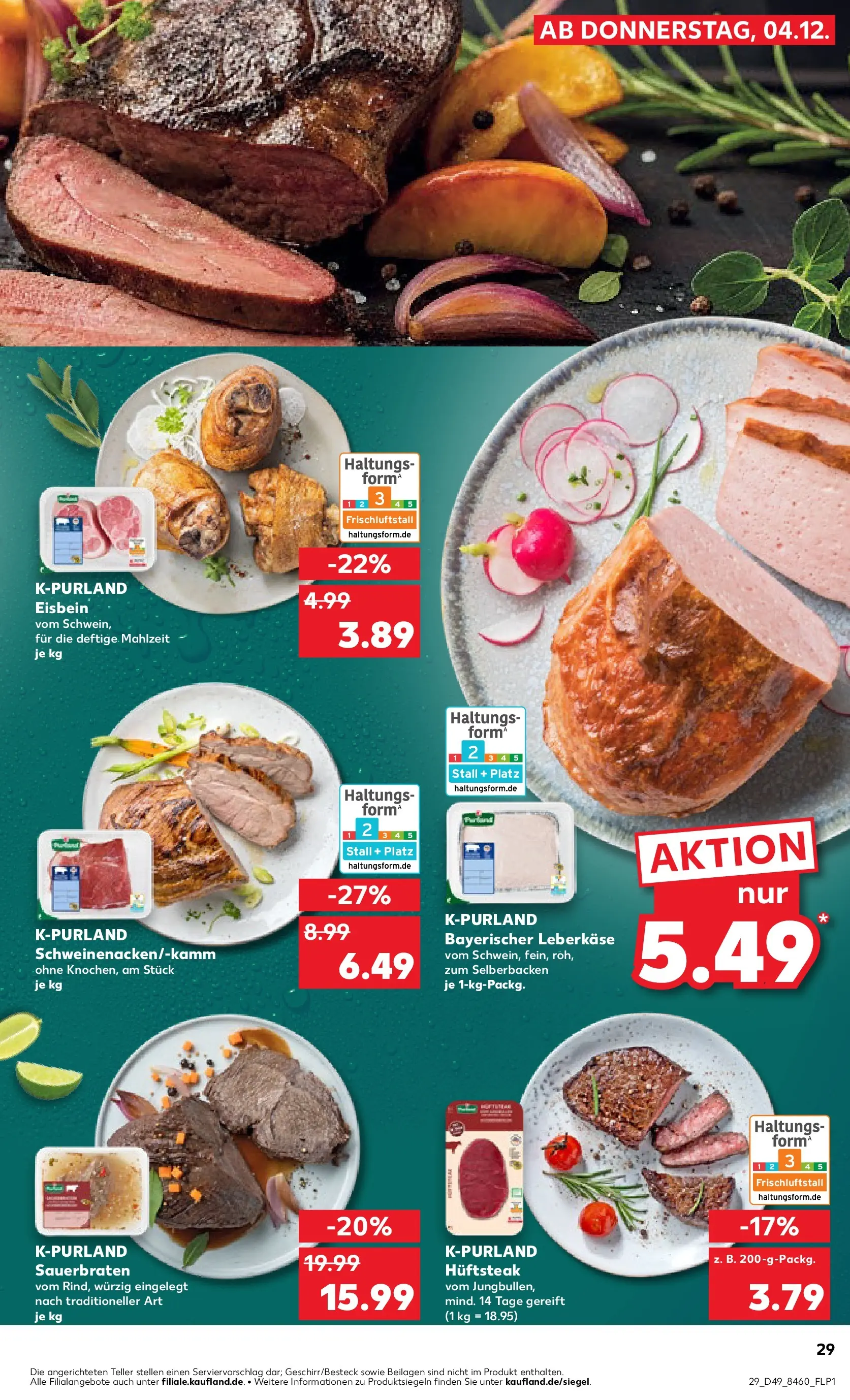 Prospekt Kaufland ab 03.12.2025 » Angebote Online zum Blättern | Seite: 29 | Produkte: Leberkase