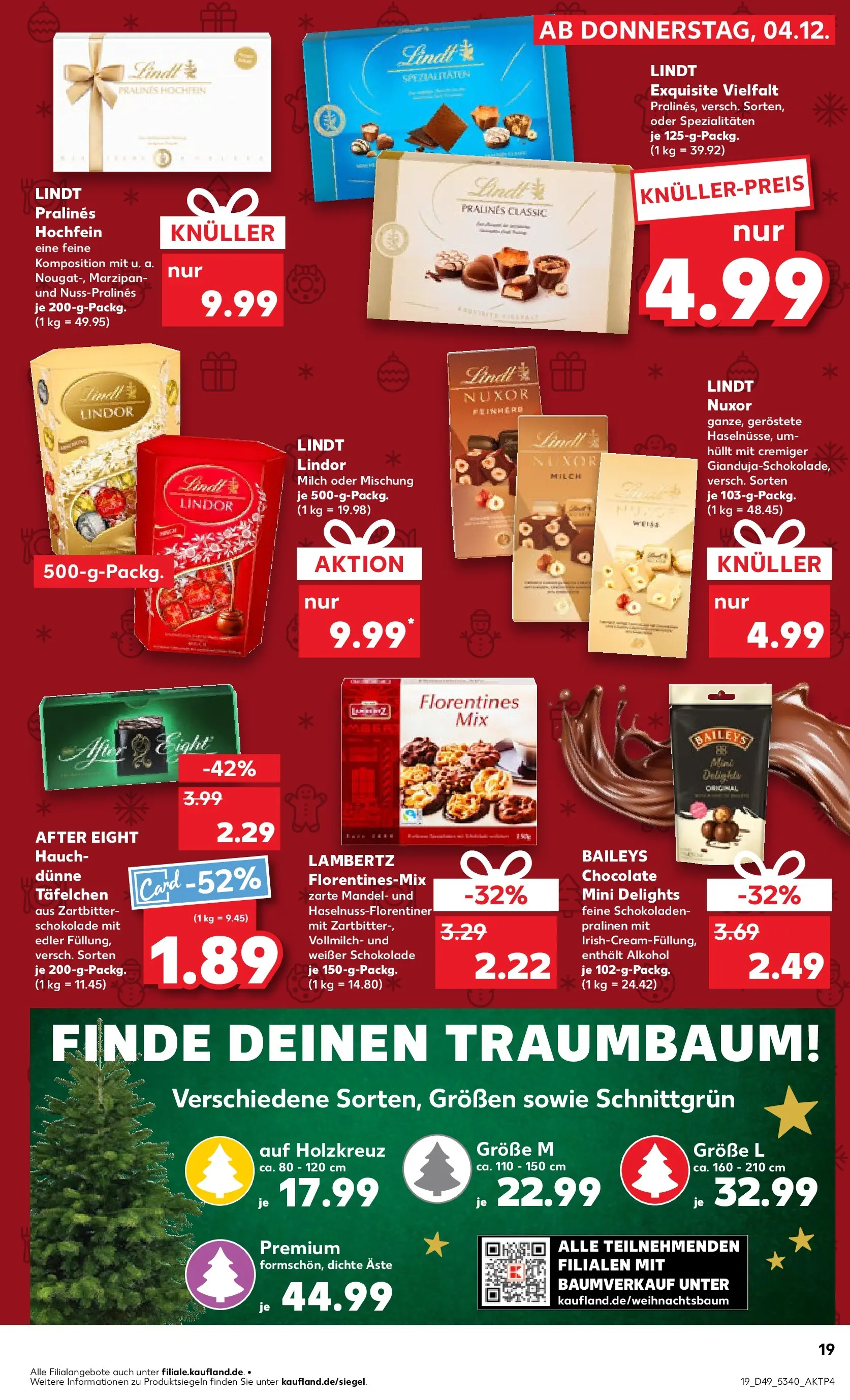 Prospekt Kaufland ab 03.12.2025 » Angebote und Werbung Online | Seite: 19 | Produkte: Milch, Schokolade, Baileys, Lindt Prospekt Kaufland ab 03.12.2025 » Angebote Online zum Blättern | Seite: 19 | Produkte: Milch, Schokolade, Baileys, Lindt