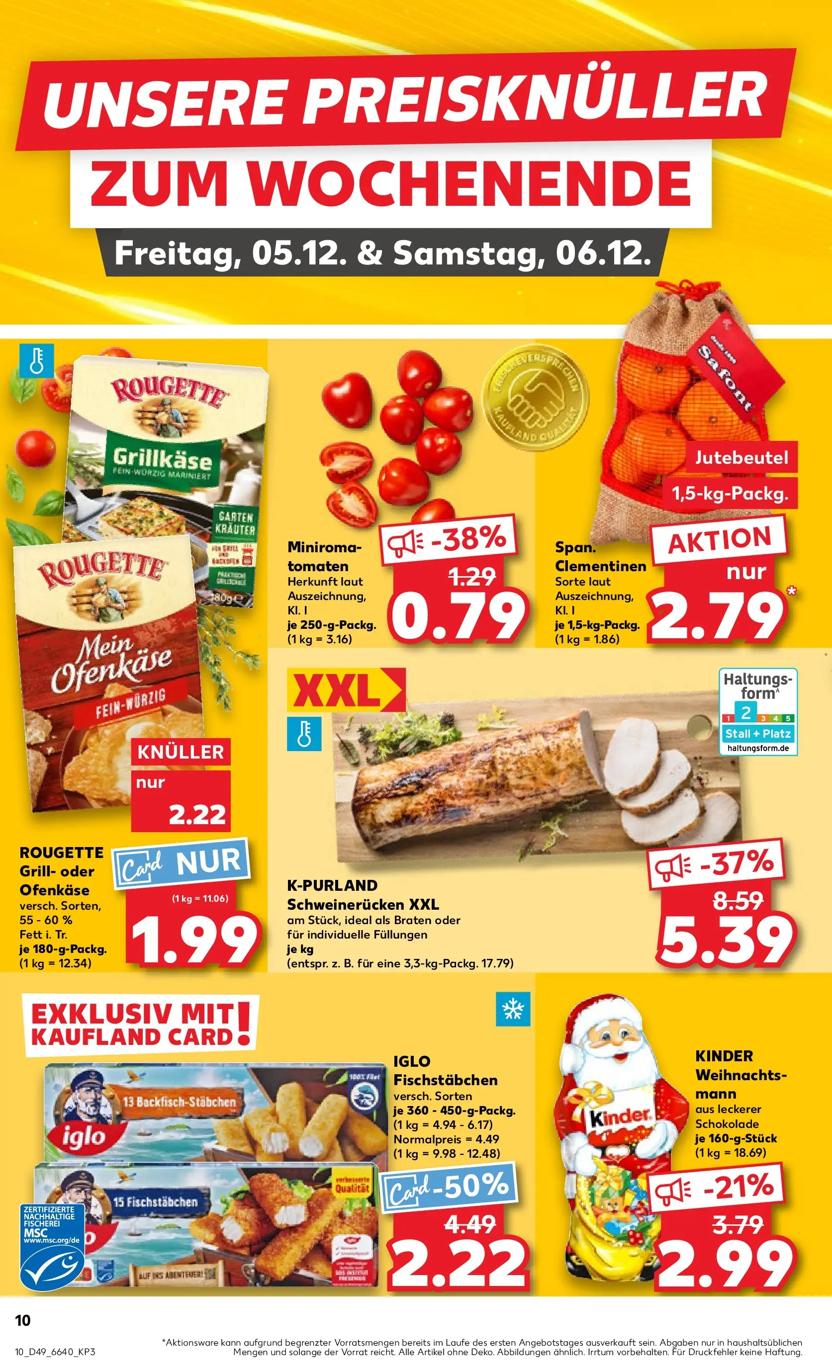 Prospekt Kaufland ab 04.12.2025 » Angebote Online zum Blättern | Seite: 10 | Produkte: Grill, Schokolade, Tomaten, Fischstabchen