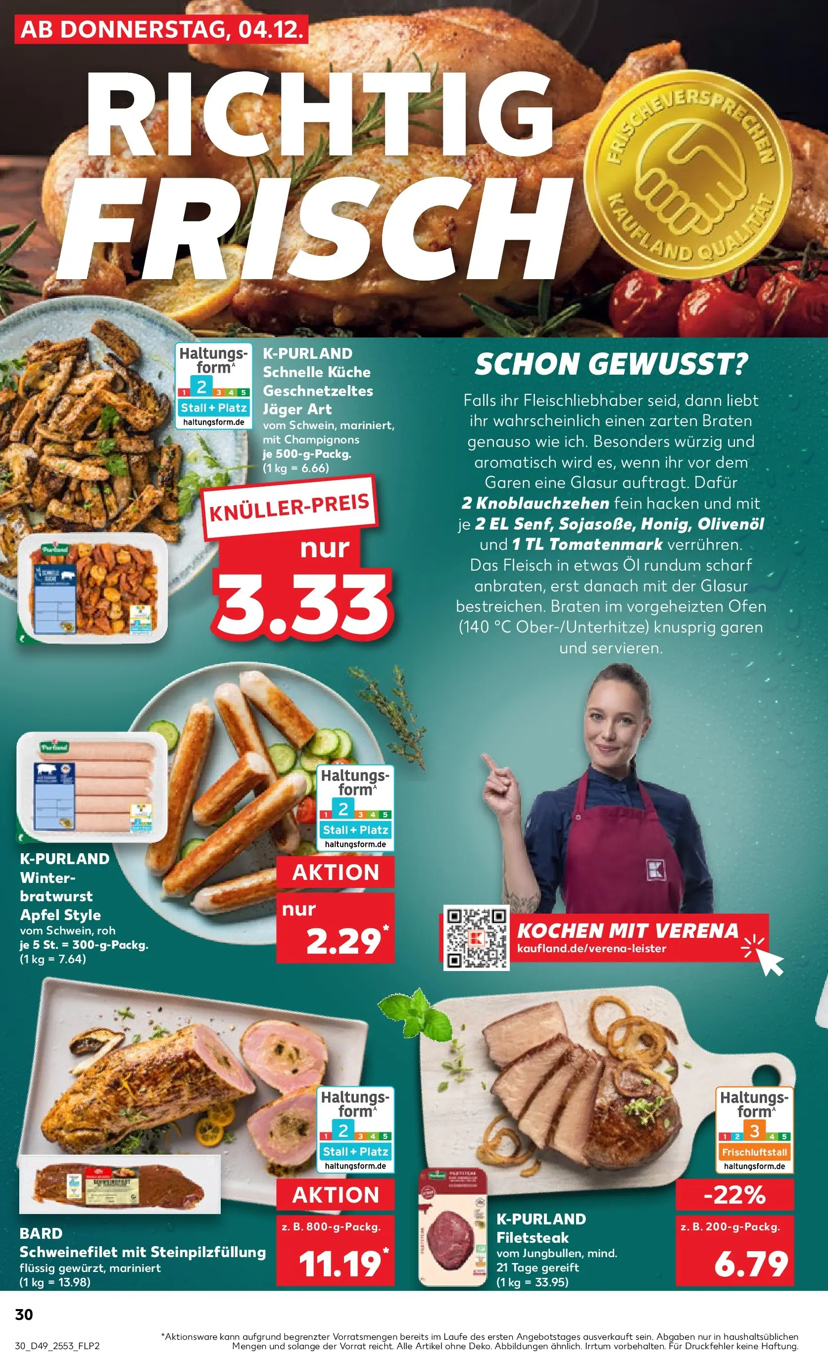 Prospekt Kaufland ab 03.12.2025 » Angebote und Werbung Online | Seite: 30 Prospekt Kaufland ab 03.12.2025 » Angebote Online zum Blättern | Seite: 30