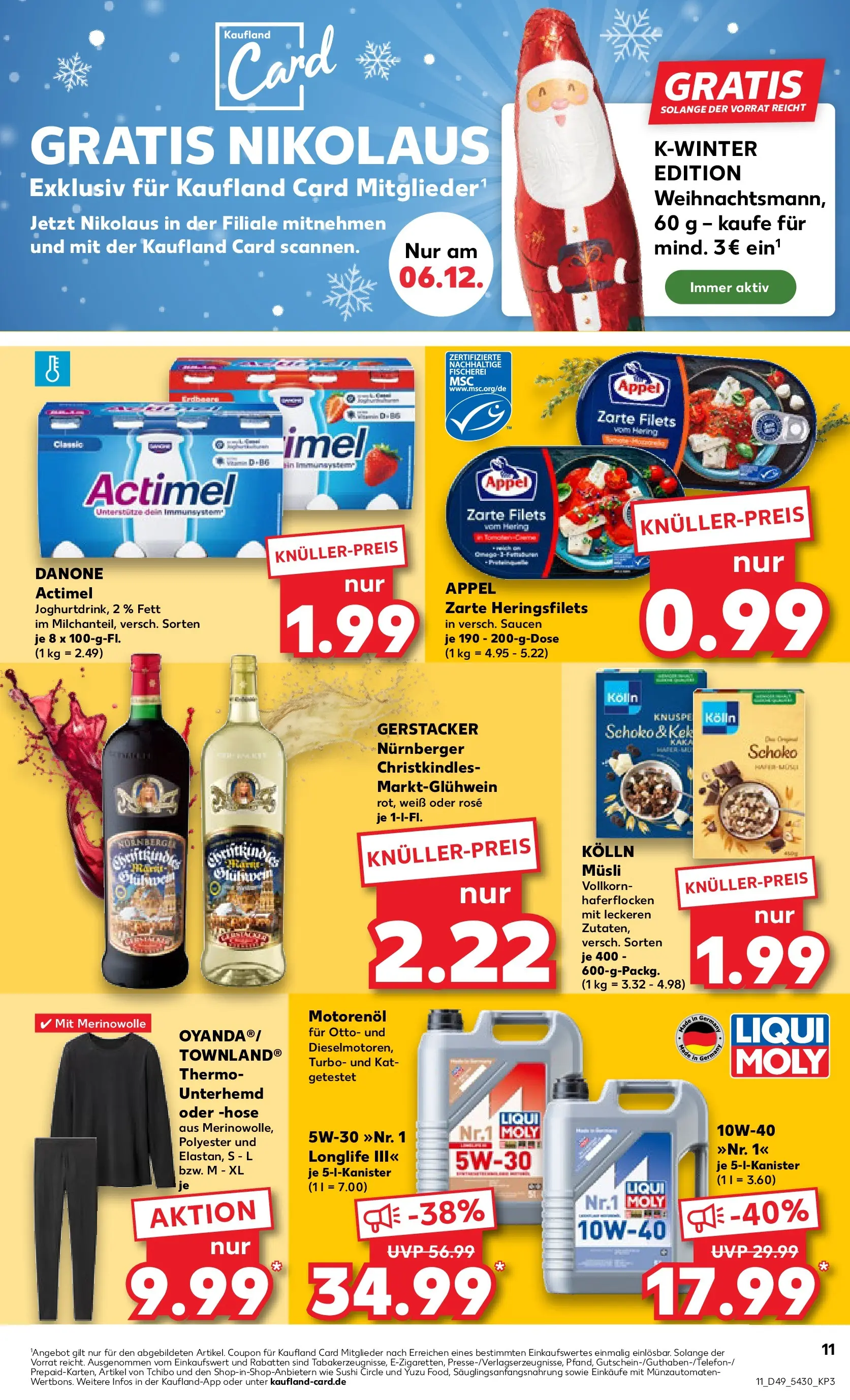 Prospekt Kaufland ab 04.12.2025 » Angebote Online zum Blättern | Seite: 11 | Produkte: Musli, Actimel, Kolln musli, Tomaten