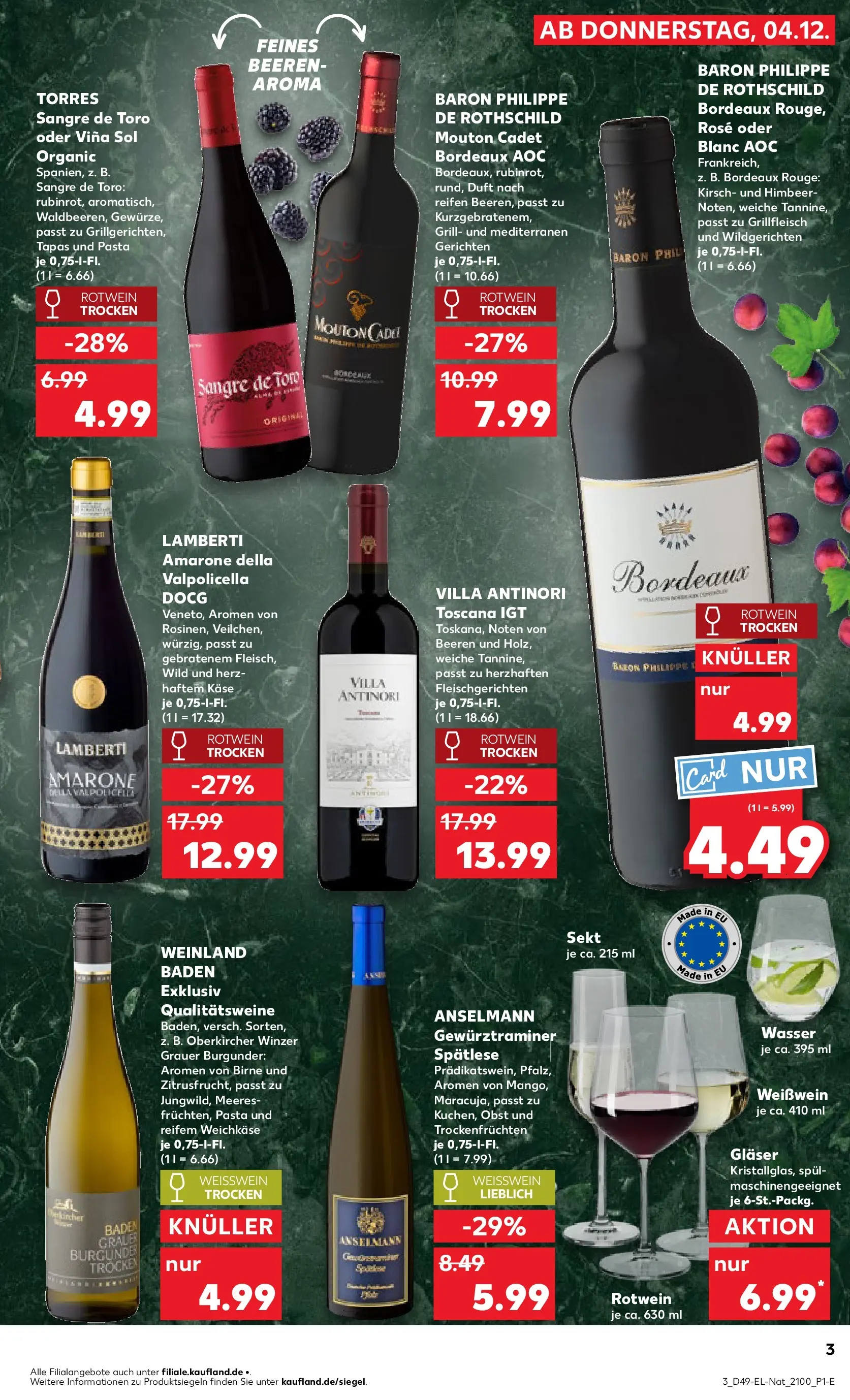 Prospekt Kaufland ab 04.12.2025 » Angebote Online zum Blättern | Seite: 69 | Produkte: Rotwein, Rotwein trocken, Rouge, Birne