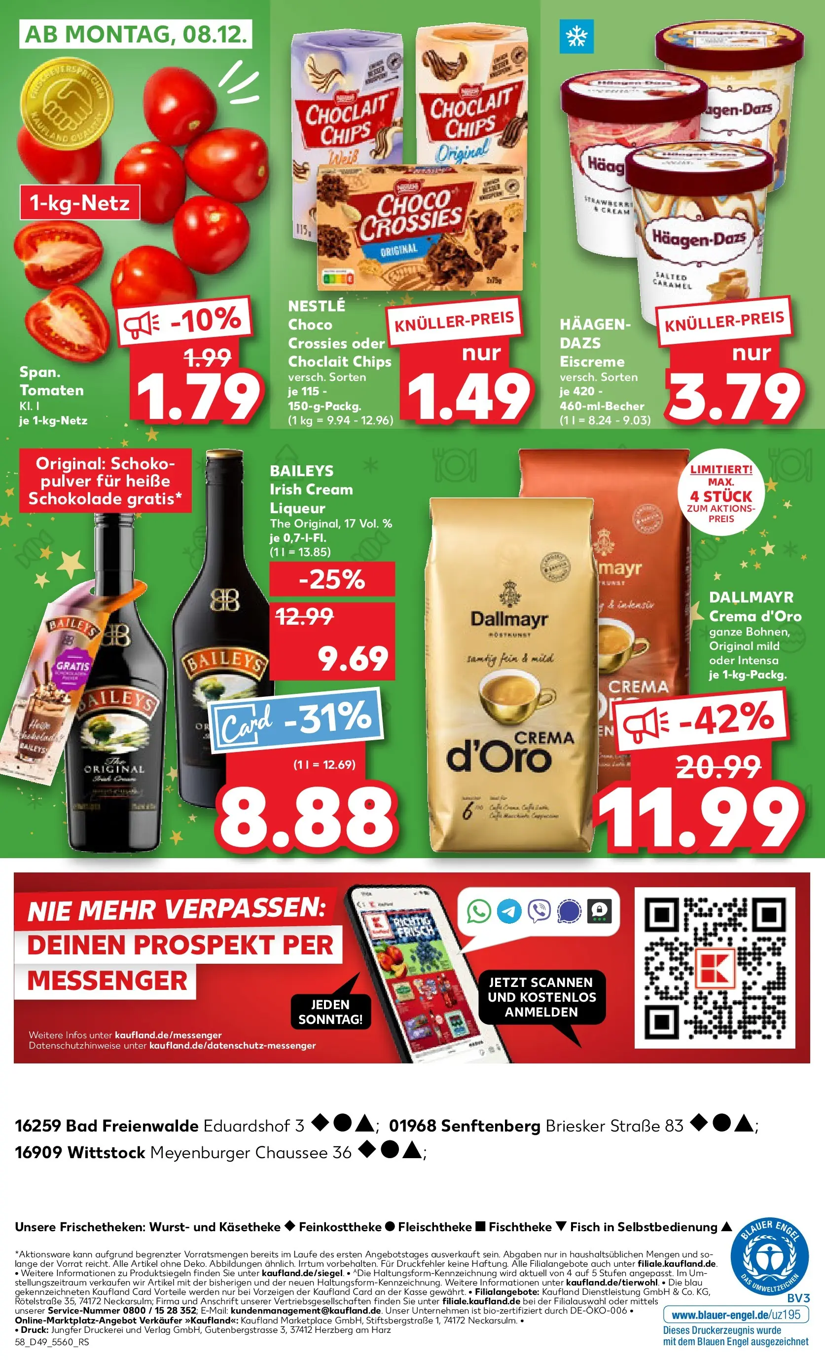 Prospekt Kaufland ab 04.12.2025 » Angebote und Werbung Online | Seite: 58 | Produkte: Schokolade, Bad, Fisch, Dallmayr Prospekt Kaufland ab 04.12.2025 » Angebote Online zum Blättern | Seite: 58 | Produkte: Schokolade, Bad, Fisch, Dallmayr