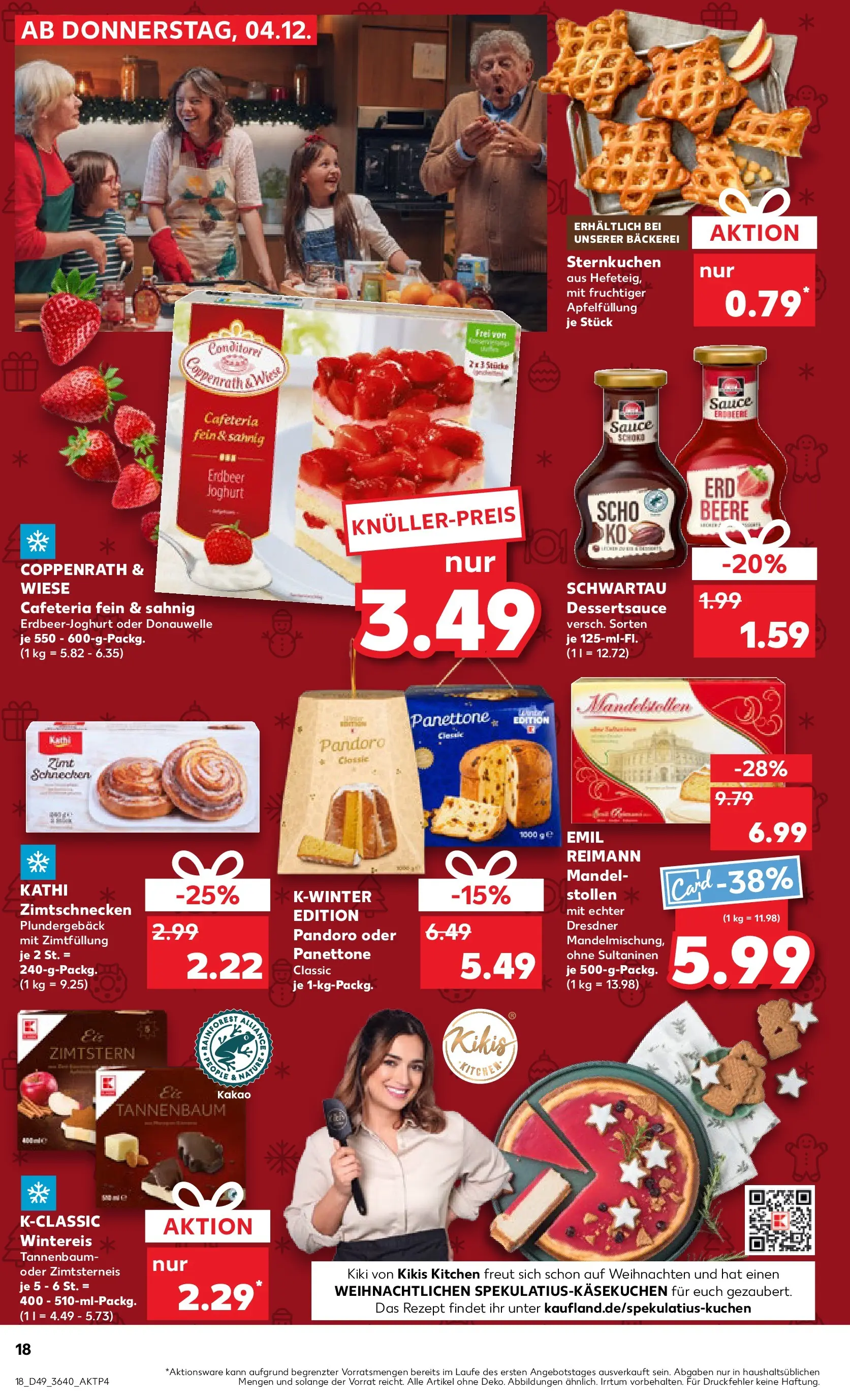 Prospekt Kaufland ab 04.12.2025 » Angebote Online zum Blättern | Seite: 18 | Produkte: Bäckerei, Joghurt