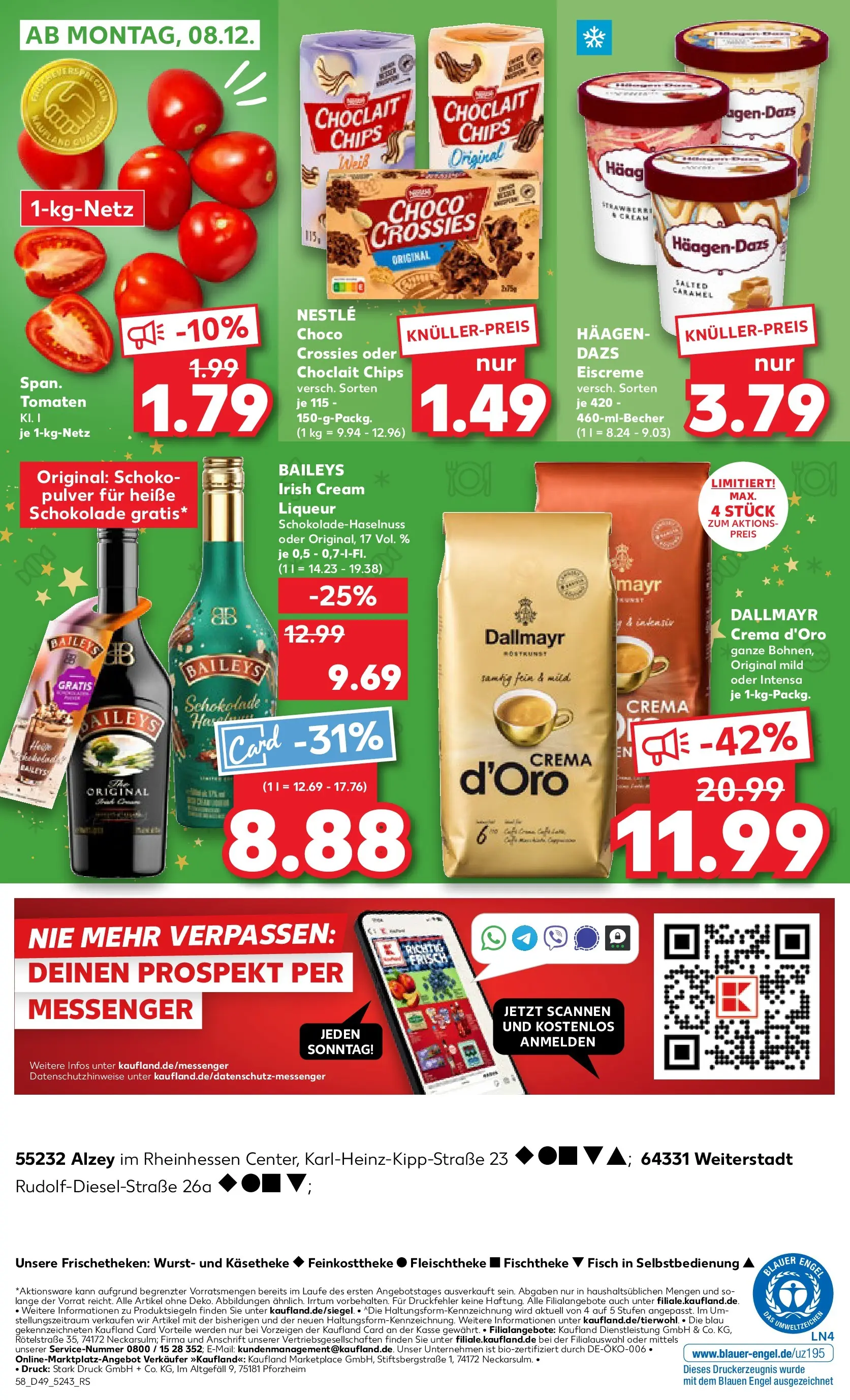 Prospekt Kaufland ab 03.12.2025 » Angebote und Werbung Online | Seite: 58 | Produkte: Dallmayr, Wurst, Baileys, Chips Prospekt Kaufland ab 03.12.2025 » Angebote Online zum Blättern | Seite: 58 | Produkte: Dallmayr, Wurst, Baileys, Chips