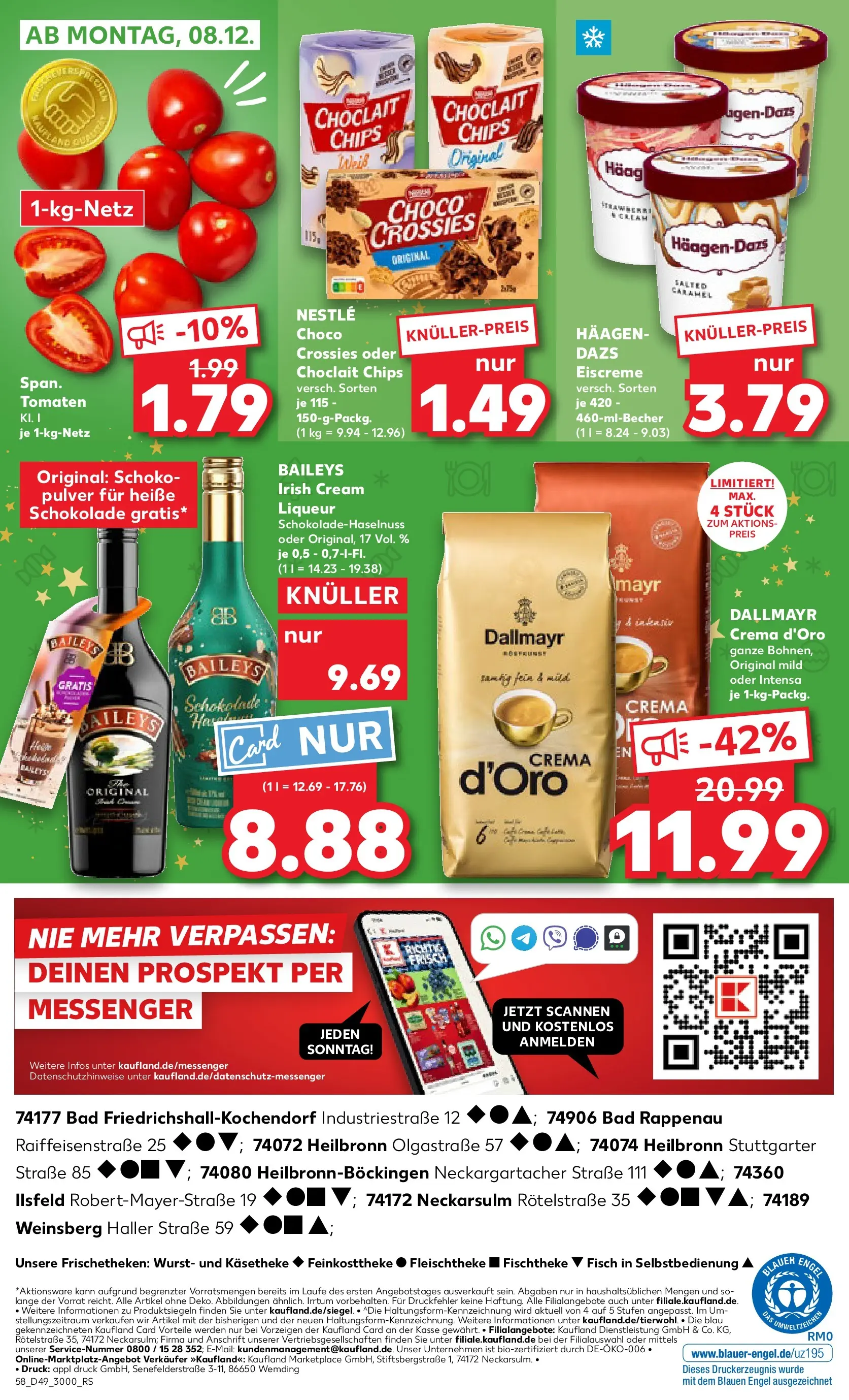 Prospekt Kaufland ab 04.12.2025 » Angebote und Werbung Online | Seite: 58 | Produkte: Bad, Eiscreme, Fisch, Wurst Prospekt Kaufland ab 04.12.2025 » Angebote Online zum Blättern | Seite: 58 | Produkte: Bad, Eiscreme, Fisch, Wurst