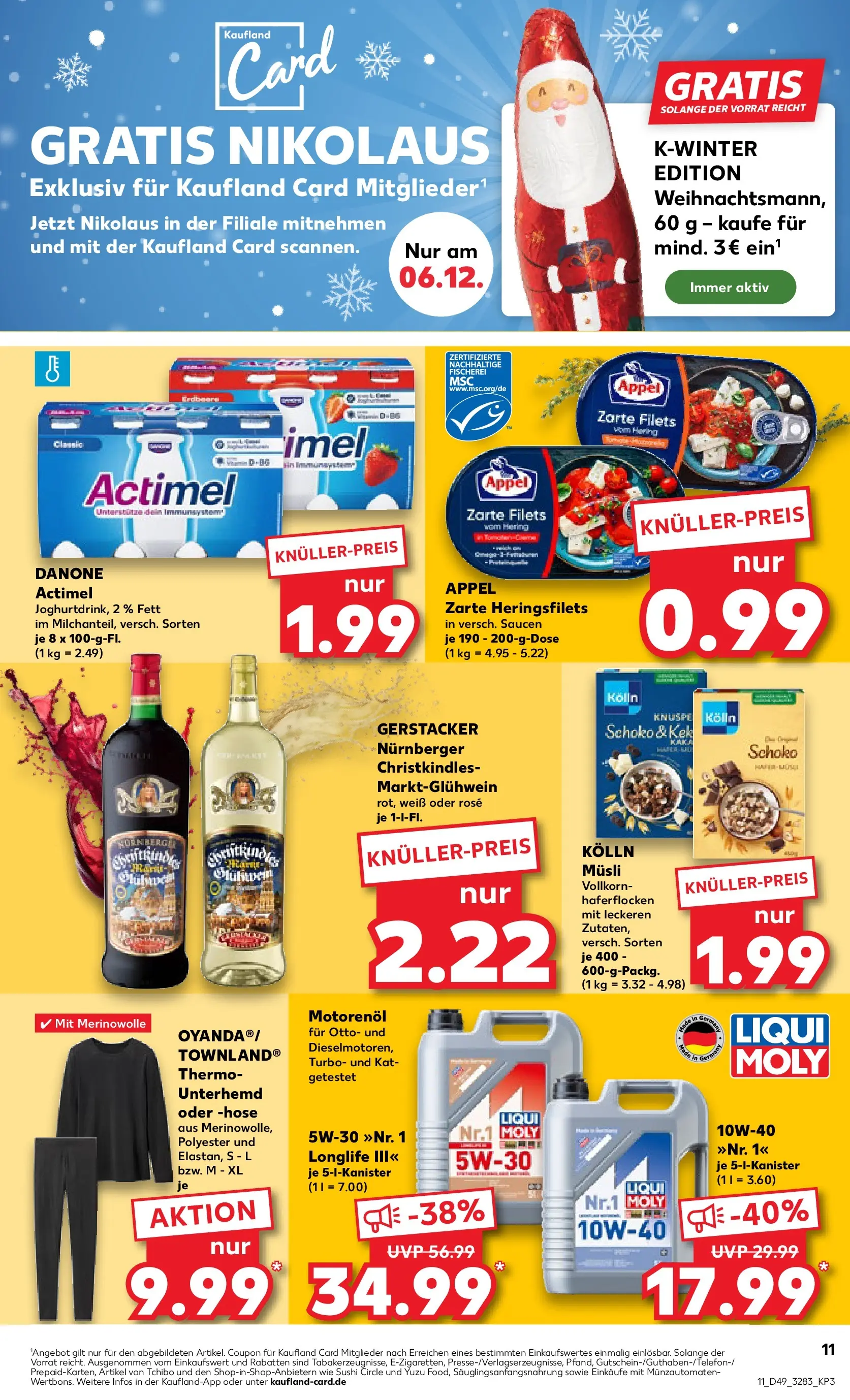 Prospekt Kaufland ab 04.12.2025 » Angebote Online zum Blättern | Seite: 11 | Produkte: Musli, Kolln, Unterhemd, Hose