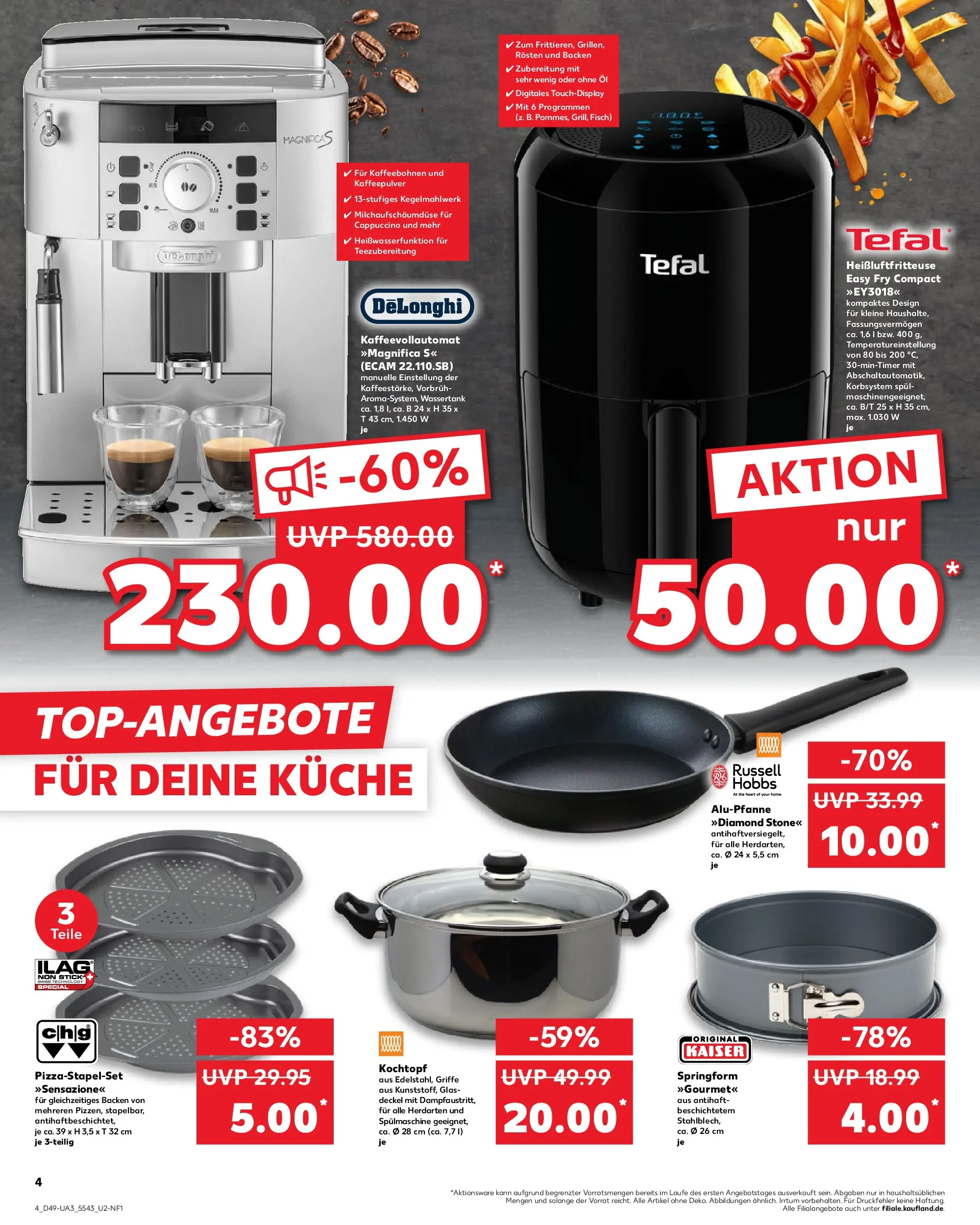 Prospekt Kaufland ab 04.12.2025 » Angebote und Werbung Online | Seite: 4 | Produkte: Fisch, Pizza, Kaffeevollautomat, Heißluftfritteuse Prospekt Kaufland ab 04.12.2025 » Angebote Online zum Blättern | Seite: 4 | Produkte: Fisch, Pizza, Kaffeevollautomat, Heißluftfritteuse