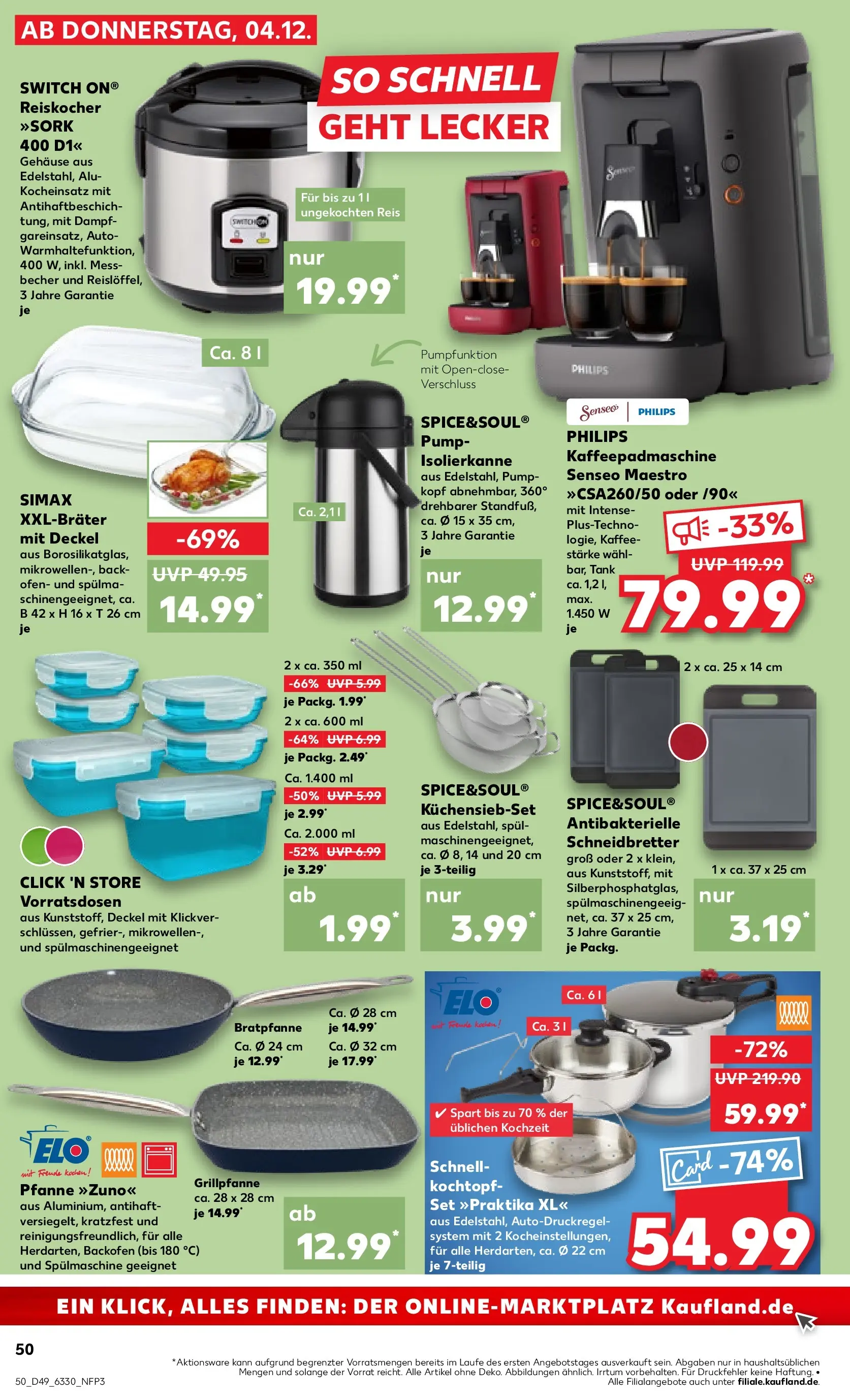 Prospekt Kaufland ab 04.12.2025 » Angebote und Werbung Online | Seite: 58 | Produkte: Philips, Kaffee, Backofen, Reis Prospekt Kaufland ab 04.12.2025 » Angebote Online zum Blättern | Seite: 58 | Produkte: Philips, Kaffee, Backofen, Reis