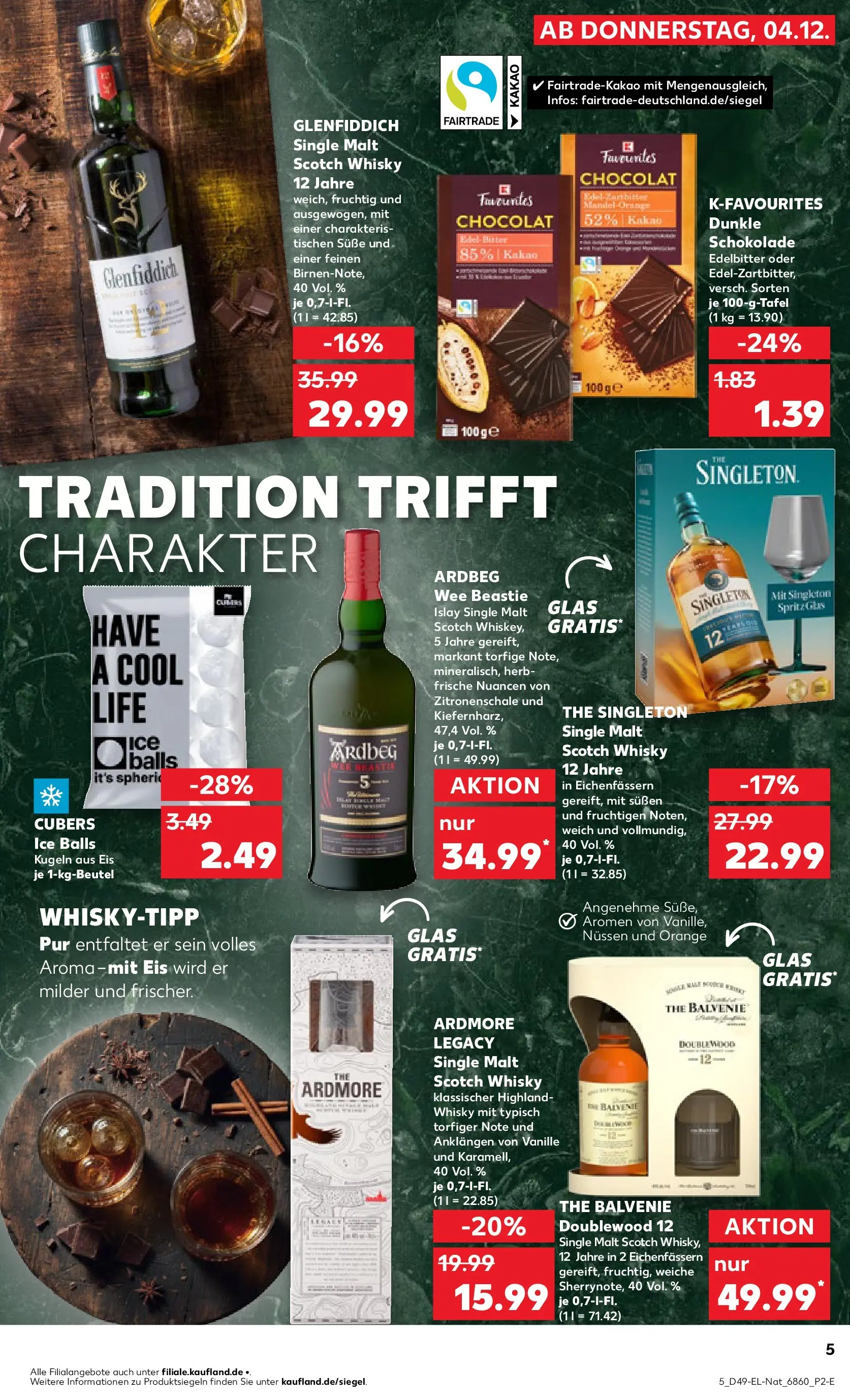 Prospekt Kaufland ab 07.12.2025 » Angebote und Werbung Online | Seite: 71 | Produkte: Whisky, Schokolade, Dunkle schokolade, Eis Prospekt Kaufland ab 07.12.2025 » Angebote Online zum Blättern | Seite: 71 | Produkte: Whisky, Schokolade, Dunkle schokolade, Eis