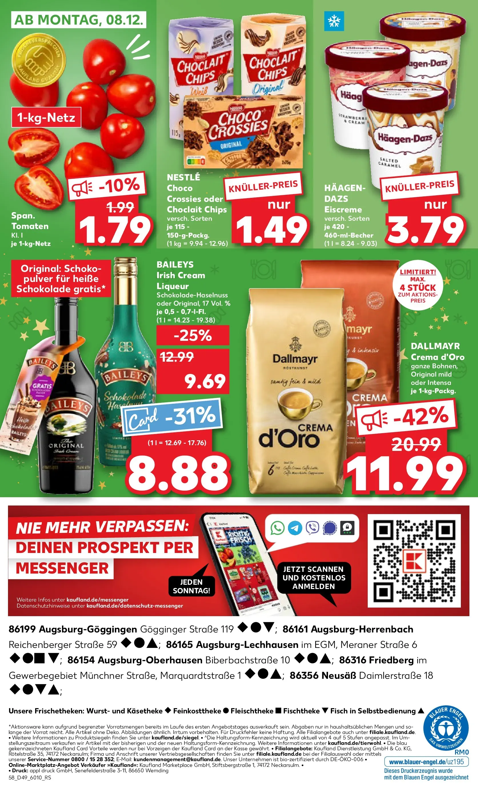 Prospekt Kaufland ab 04.12.2025 » Angebote und Werbung Online | Seite: 58 | Produkte: Fisch, Dallmayr, Wurst, Baileys Prospekt Kaufland ab 04.12.2025 » Angebote Online zum Blättern | Seite: 58 | Produkte: Fisch, Dallmayr, Wurst, Baileys