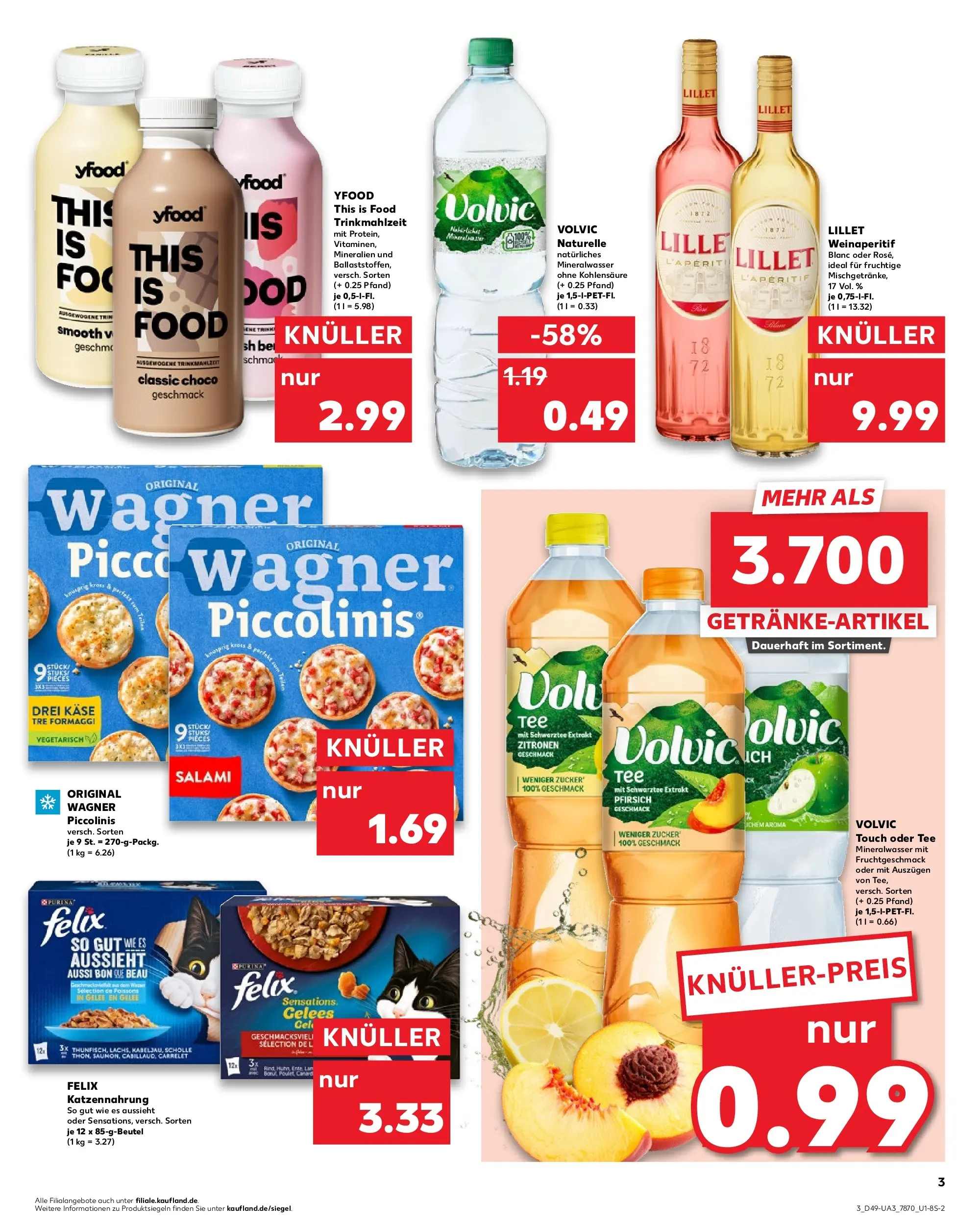 Prospekt Kaufland ab 04.12.2025 » Angebote Online zum Blättern | Seite: 3 | Produkte: YFood, Pfirsich, Salami, Zitronen