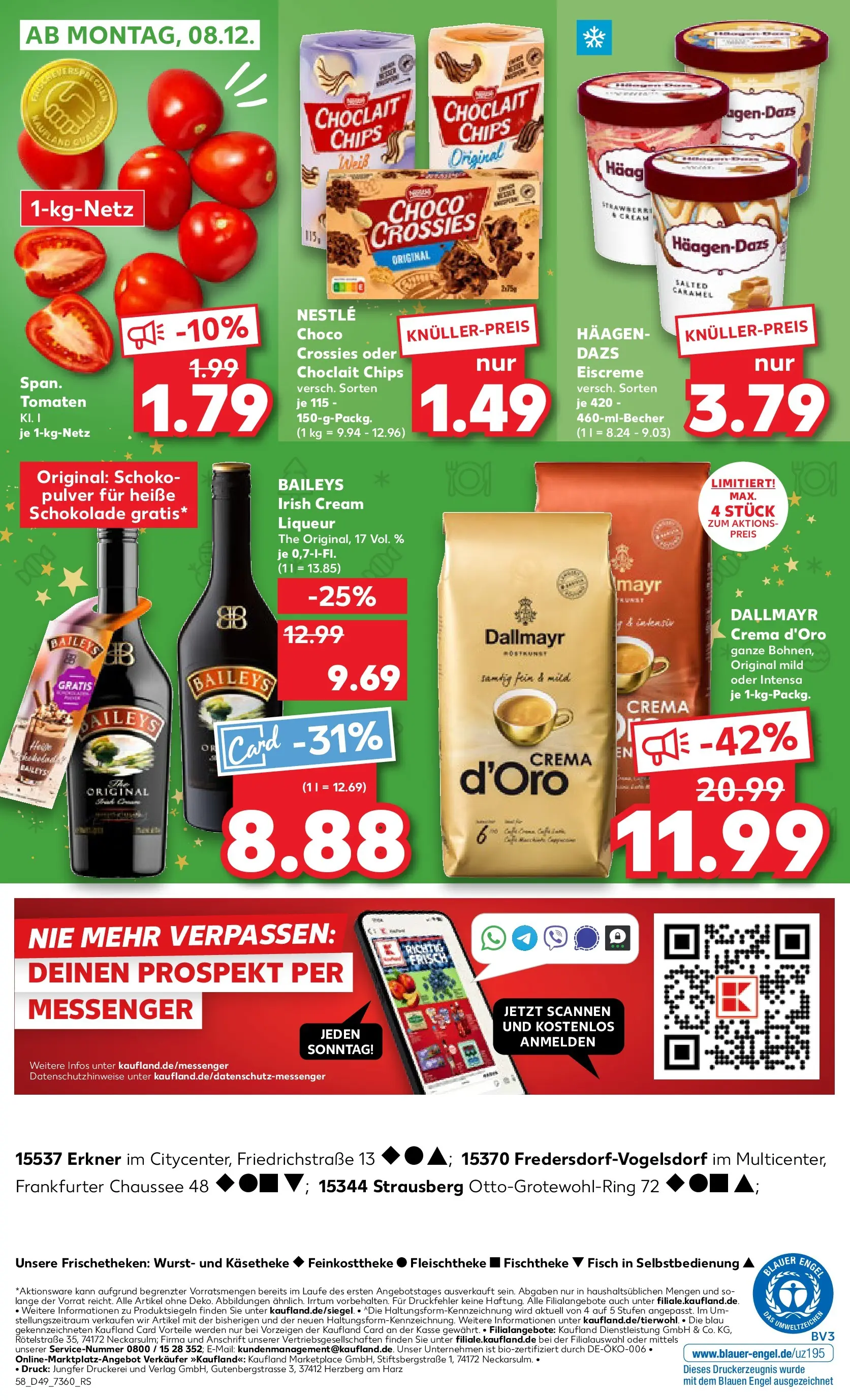 Prospekt Kaufland ab 04.12.2025 » Angebote Online zum Blättern | Seite: 58 | Produkte: Schokolade, Wurst, Baileys, Chips