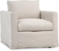 JYSK Кресло LYNGAA свалящ се калъф бежов текстил