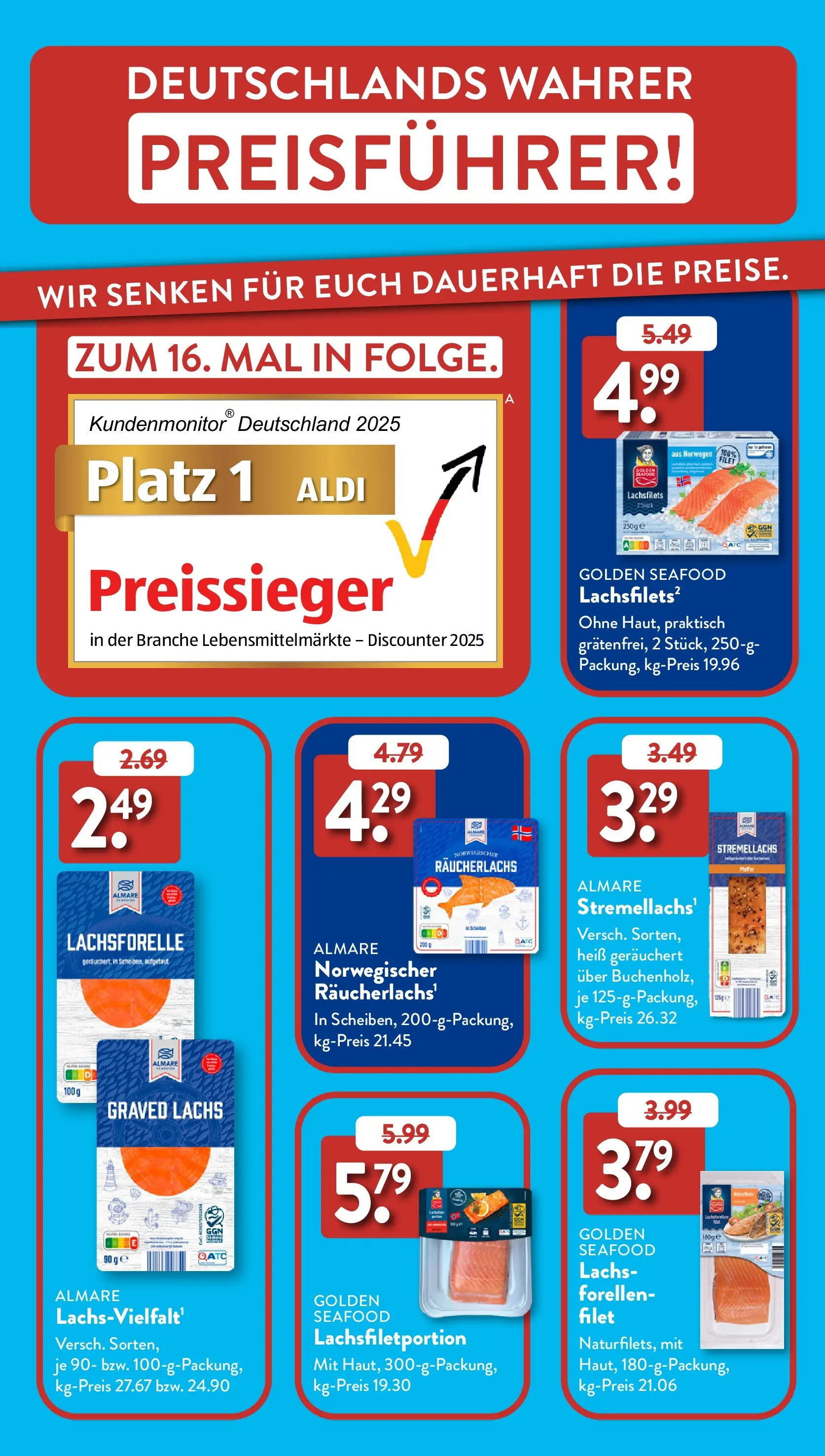 Aldi Süd - Aldi Süd: Wochenangebote (ab 30.11.2025) zum Blättern | Seite: 38 | Produkte: Lachs, Räucherlachs