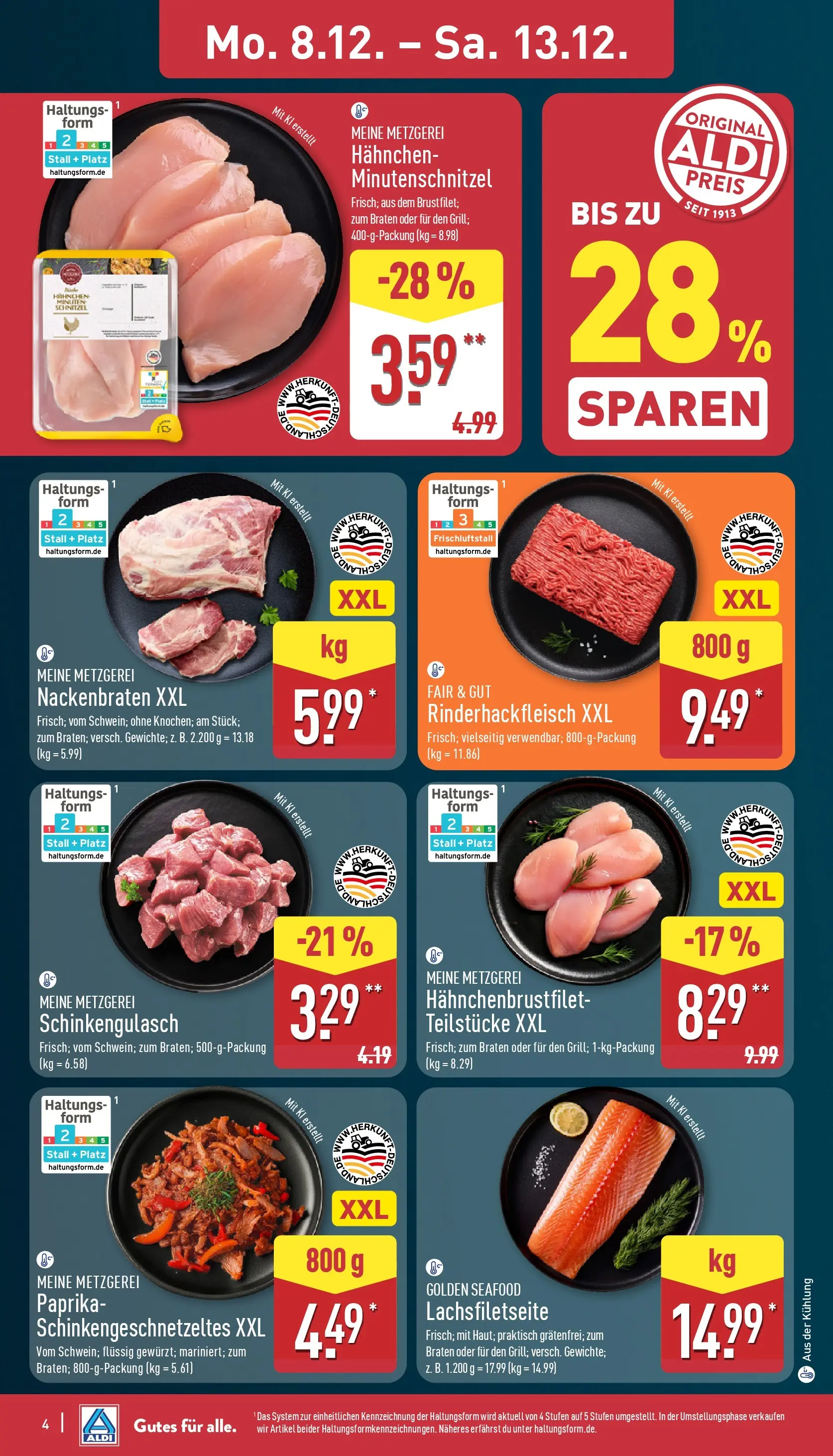 Aldi - ALDI Nord: Wochenangebote (ab 07.12.2025) » Angebote Online | Seite: 5 | Produkte: Hahnchen, Schnitzel, Paprika