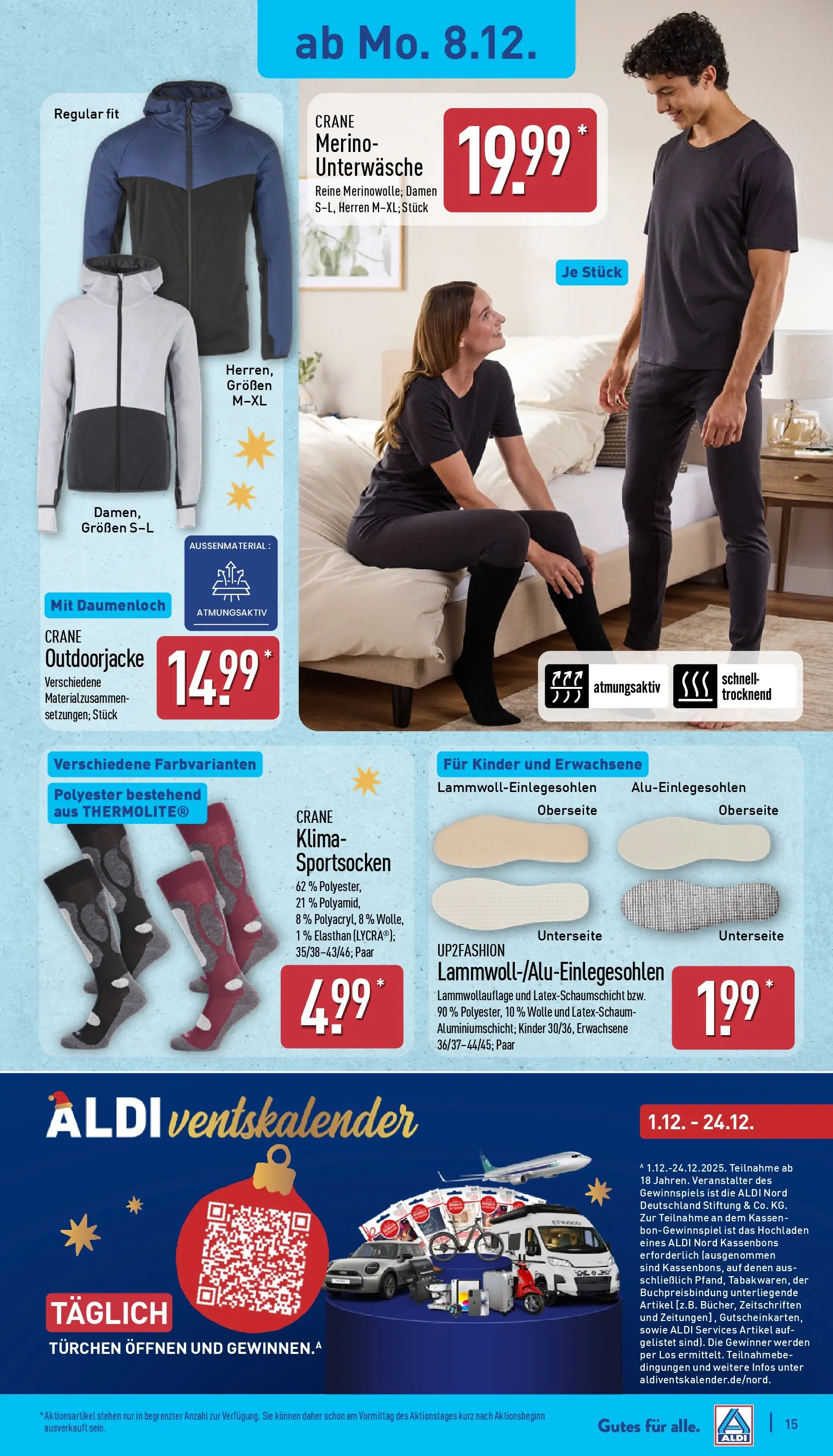 Aldi - ALDI Nord: Wochenangebote (ab 07.12.2025) » Angebote Online | Seite: 16 | Produkte: Up2fashion, Unterwäsche