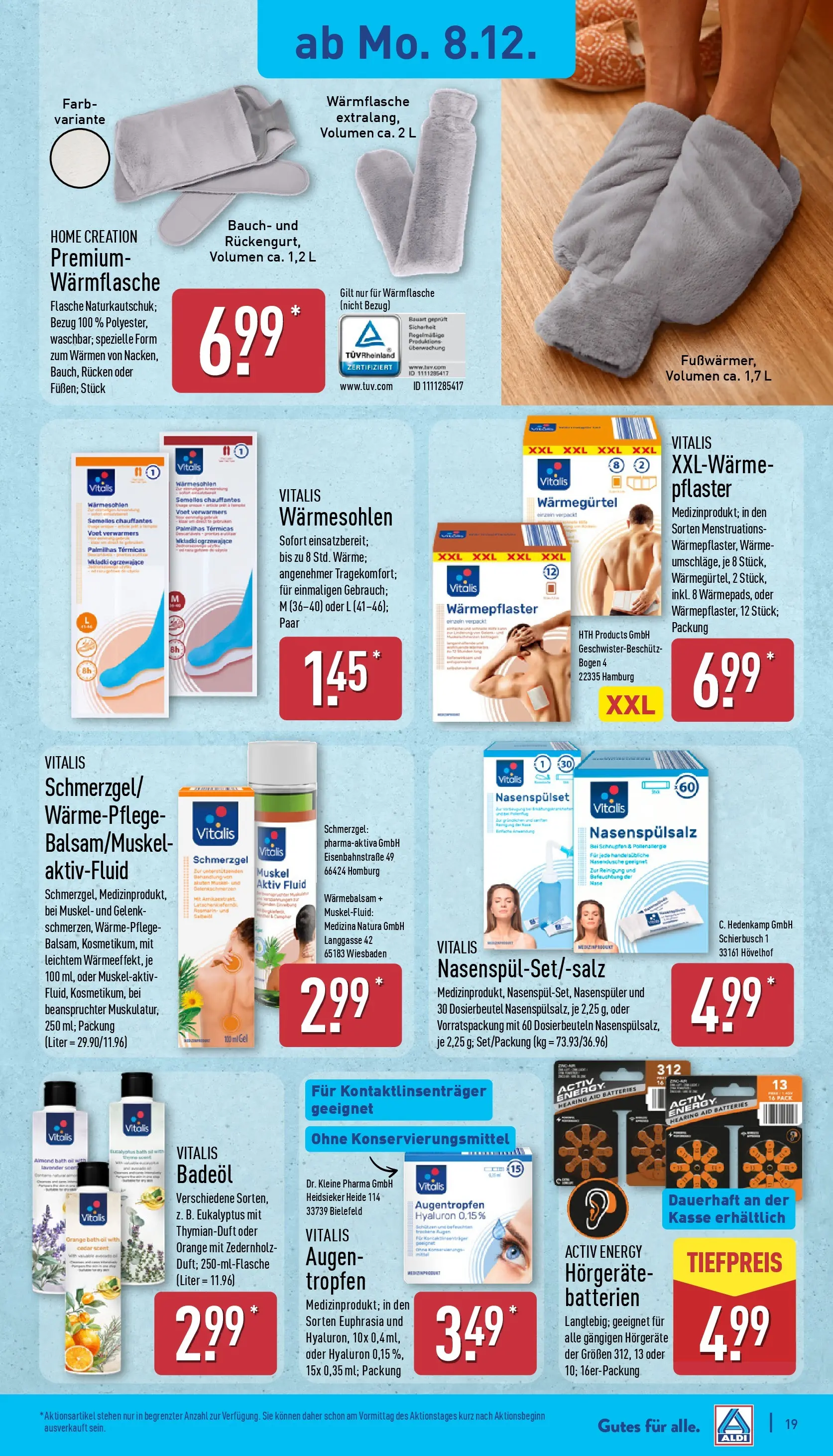 Aldi - ALDI Nord: Wochenangebote (ab 07.12.2025) » Angebote Online | Seite: 20 | Produkte: Batterien, Energy, Home creation