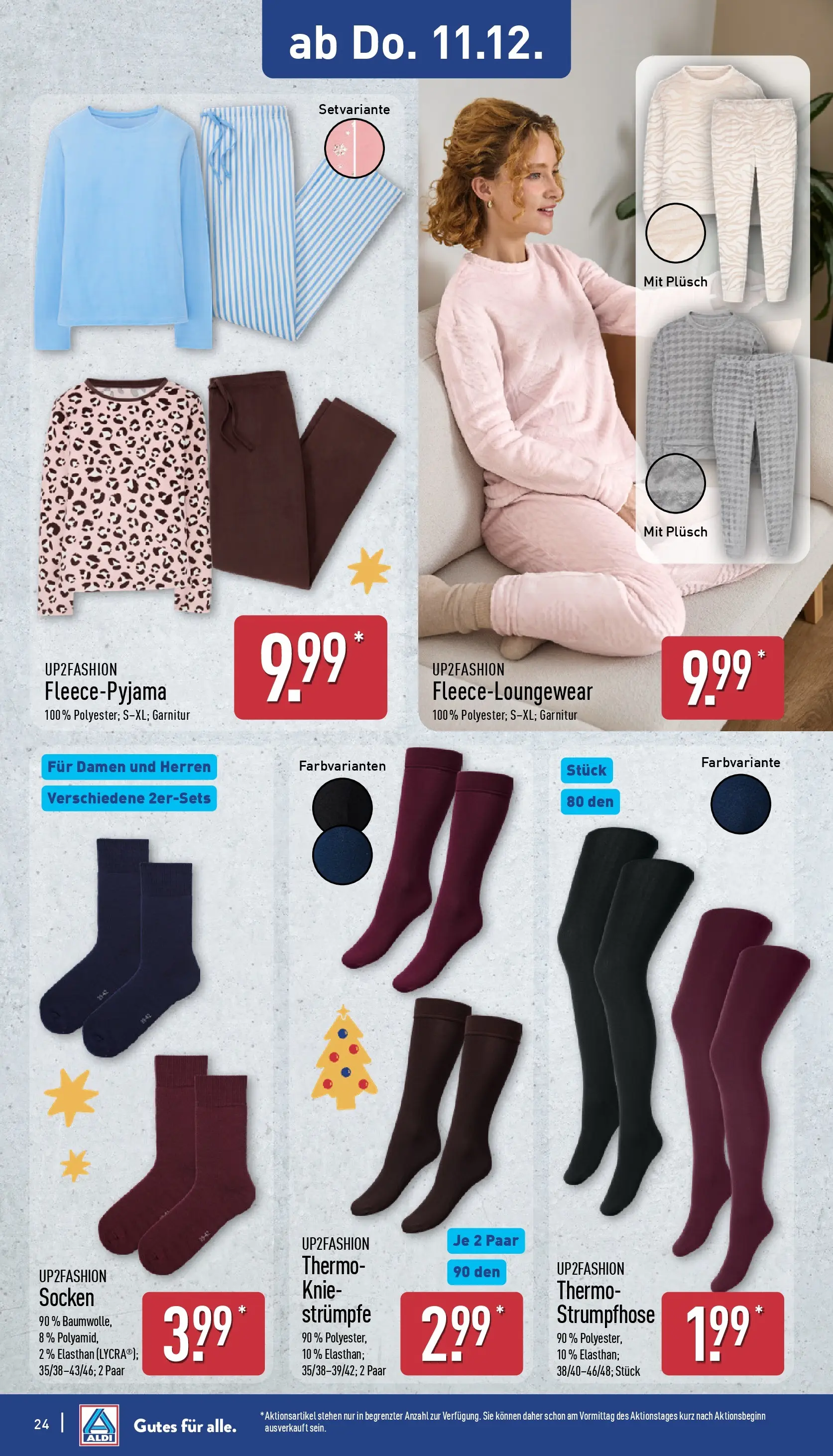 Aldi - ALDI Nord: Wochenangebote (ab 07.12.2025) » Angebote Online | Seite: 25 | Produkte: Strümpfe, Up2fashion, Socken, Strumpfhose