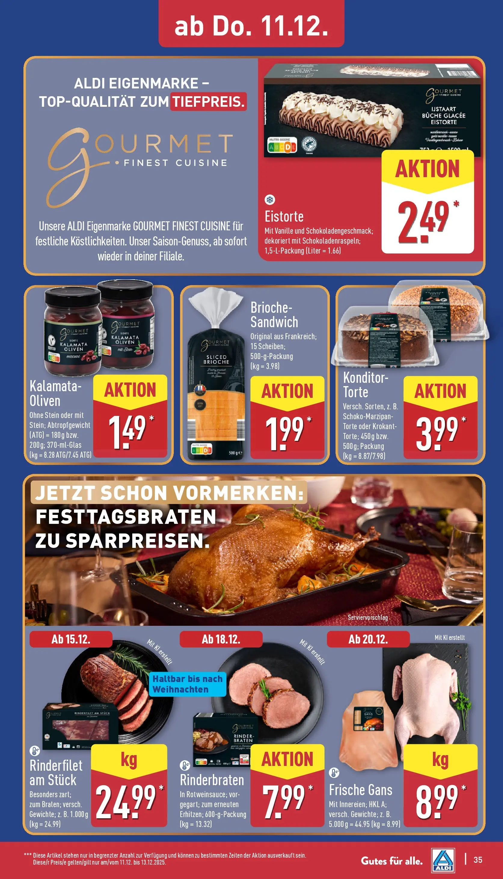 Aldi - ALDI Nord: Wochenangebote (ab 07.12.2025) » Angebote Online | Seite: 36 | Produkte: Rinderbraten, Rinderfilet