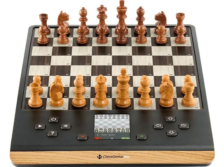 Millennium 2000 M818 Chess Genius Pro 2024 (M818) Holzoptik Schachcomputer, Mehrfarbig