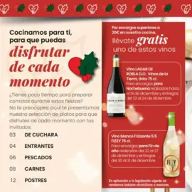 Platos listos para llevar y disfrutar