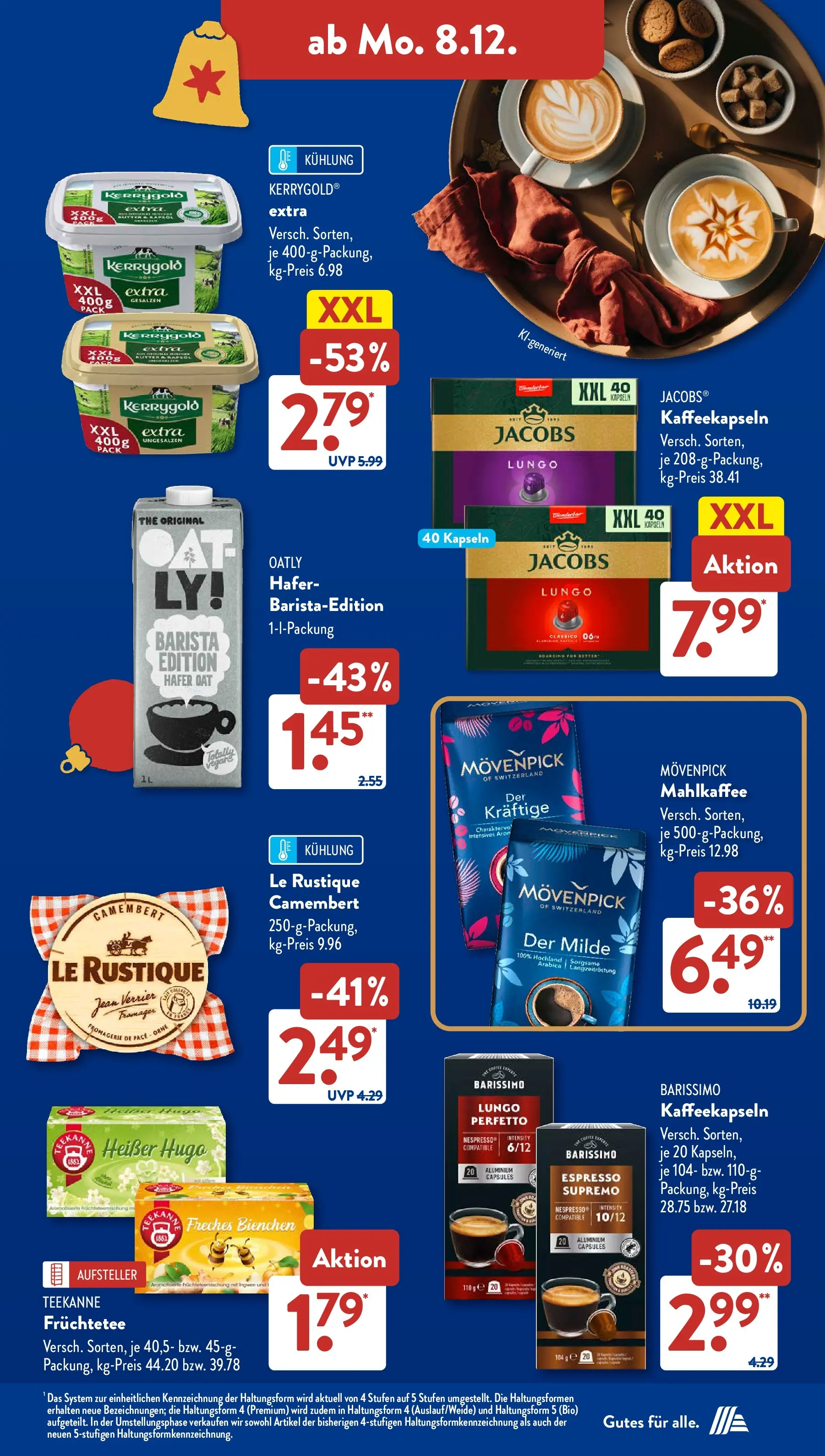 Aldi Süd - Aldi Süd: Wochenangebote (ab 07.12.2025) zum Blättern | Seite: 7 | Produkte: Oatly, Teekanne, Hugo