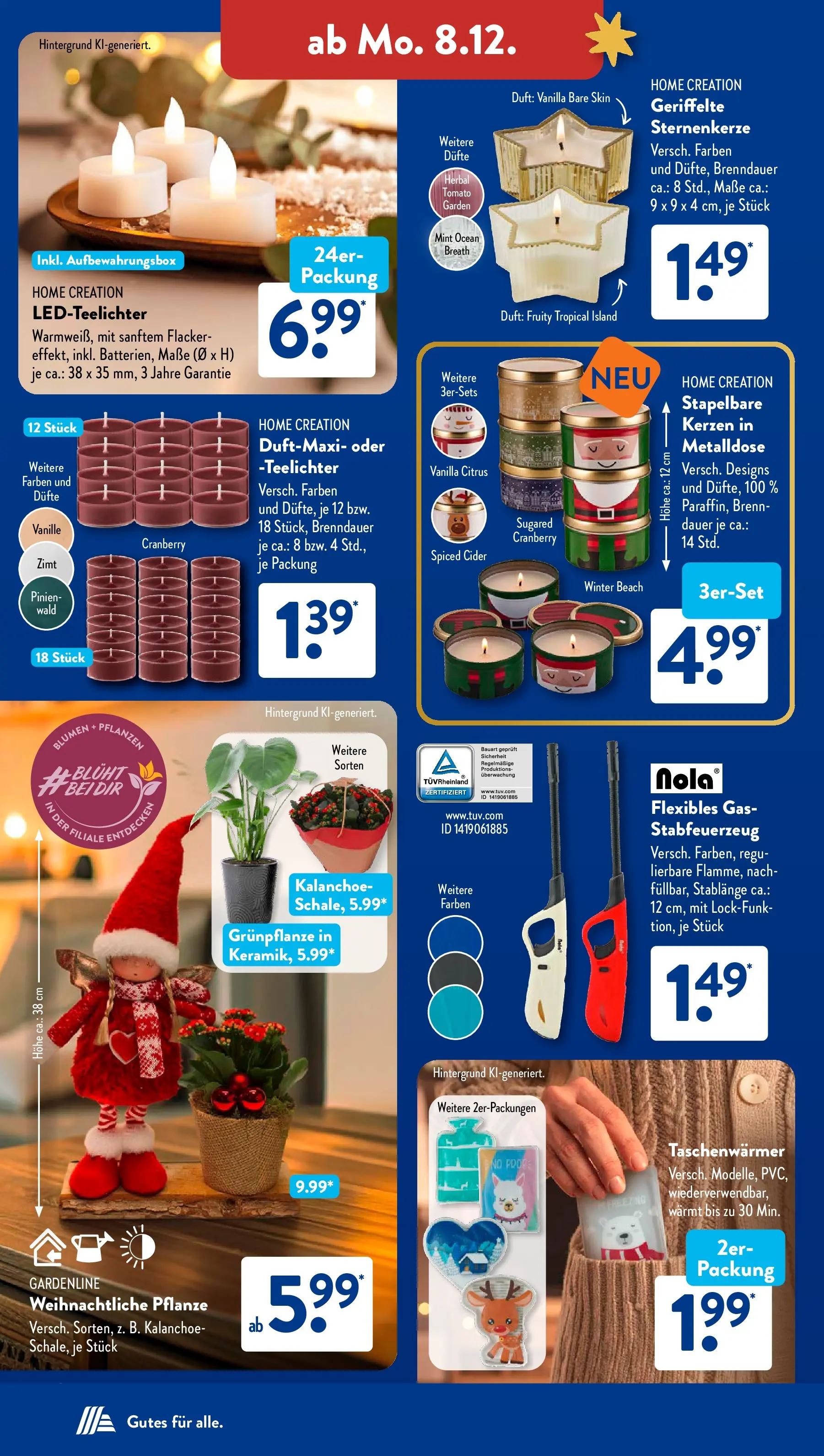 Aldi Süd - Aldi Süd: Wochenangebote (ab 07.12.2025) zum Blättern | Seite: 22 | Produkte: Blumen, Duft, Home creation