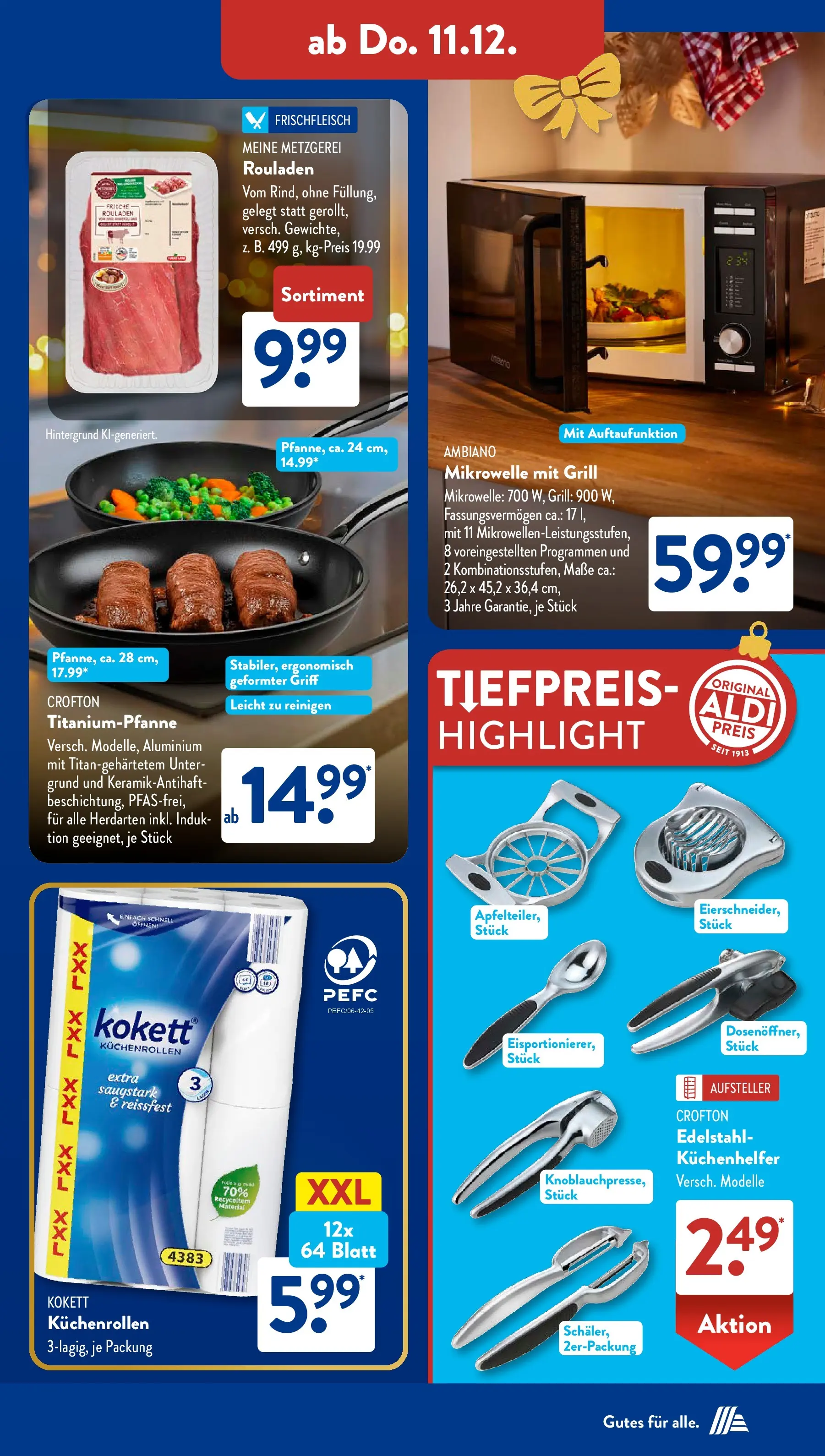 Aldi Süd - Aldi Süd: Wochenangebote (ab 07.12.2025) zum Blättern | Seite: 33 | Produkte: Mikrowelle, Grill
