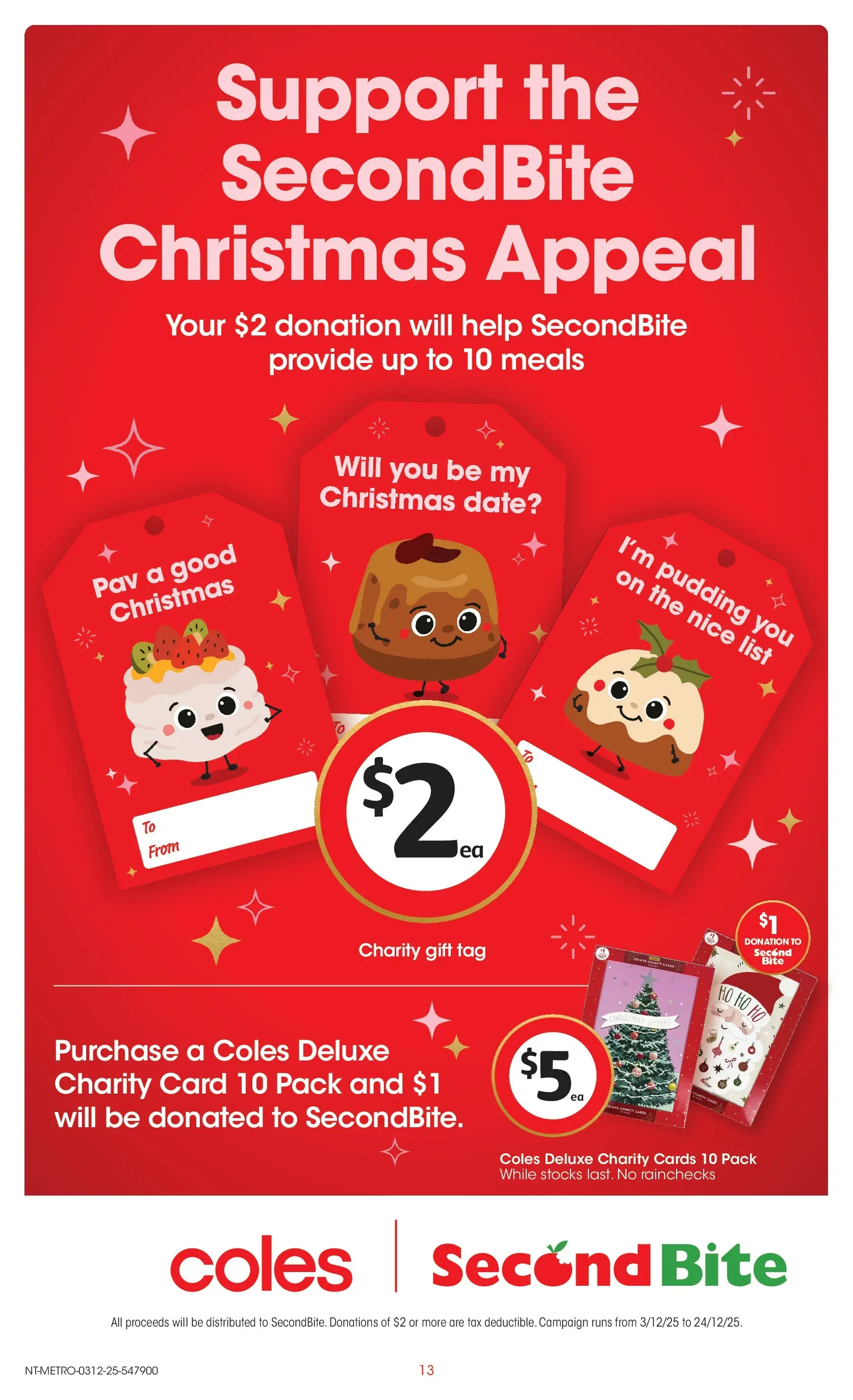 ﻿﻿Coles catalogue valid from 03/12/2025 > Online Australia | Page: 13 | Products: Pudding, Date