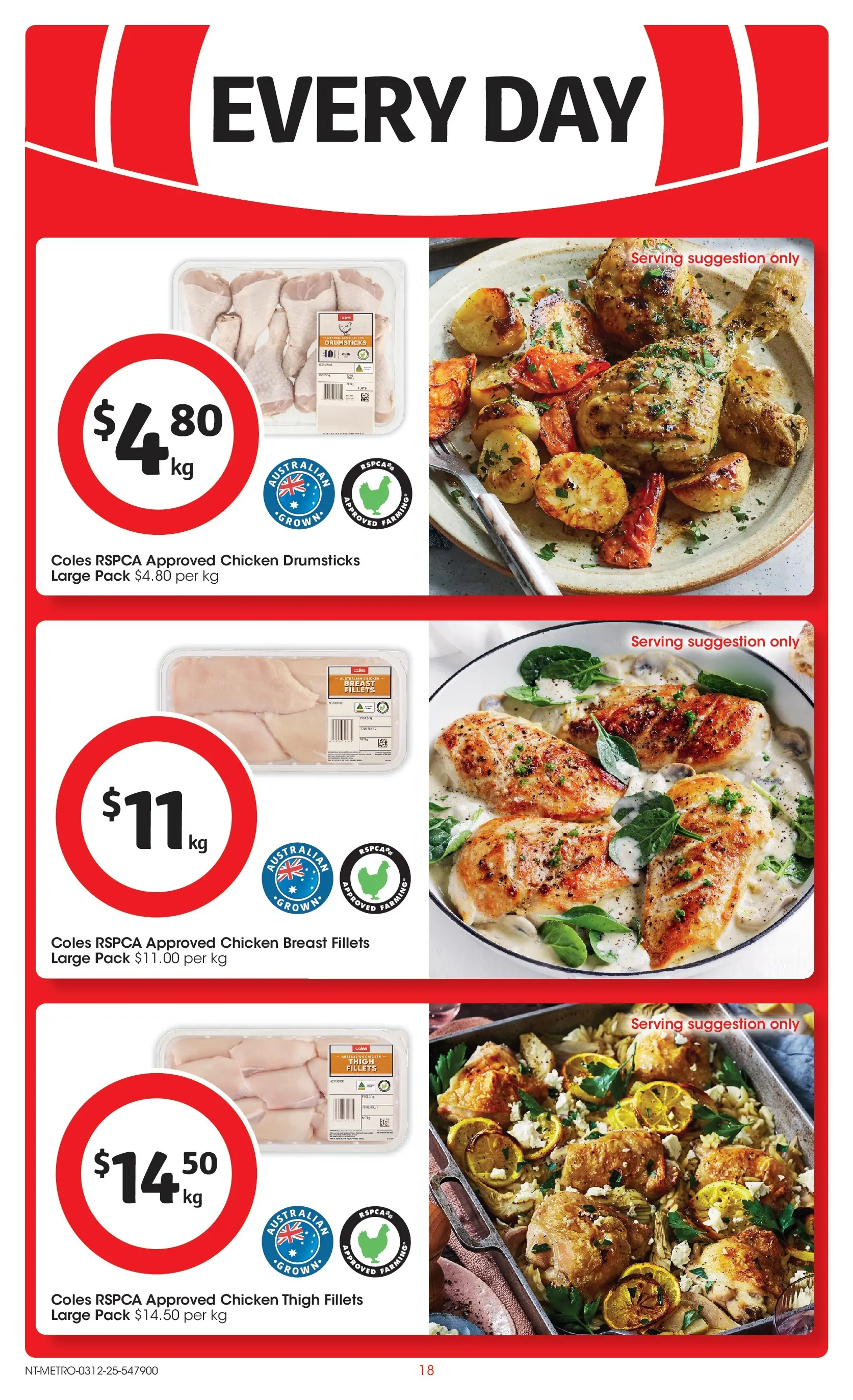 ﻿﻿Coles catalogue valid from 03/12/2025 > Online Australia | Page: 18 | Products: Chicken