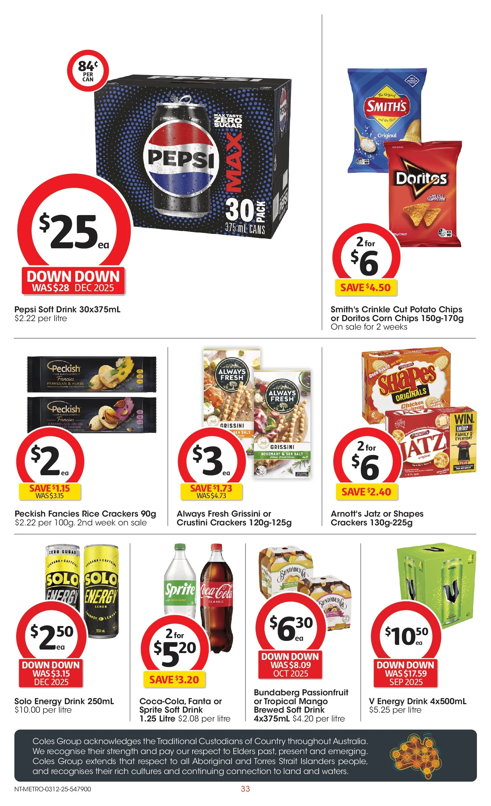 ﻿﻿Coles catalogue valid from 03/12/2025 > Online Australia | Page: 33 | Products: Rice, Passionfruit, Salt, Vinegar