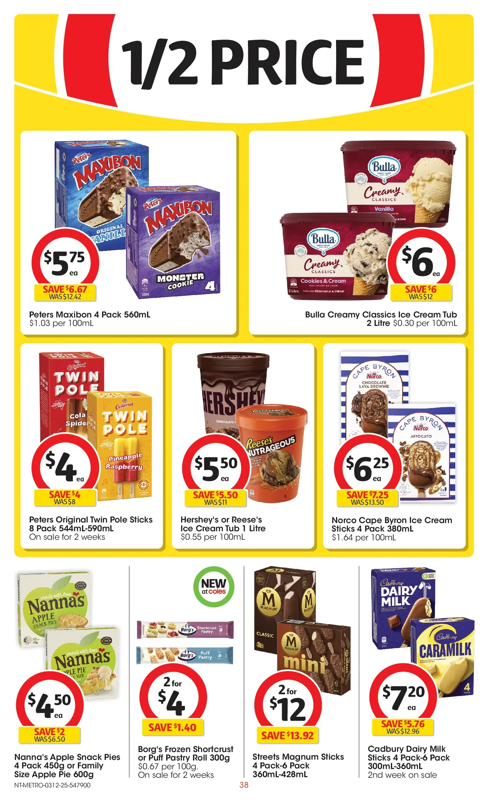 ﻿﻿Coles catalogue valid from 03/12/2025 > Online Australia | Page: 38 | Products: Dairy, Chocolate, Pineapple, Raspberry