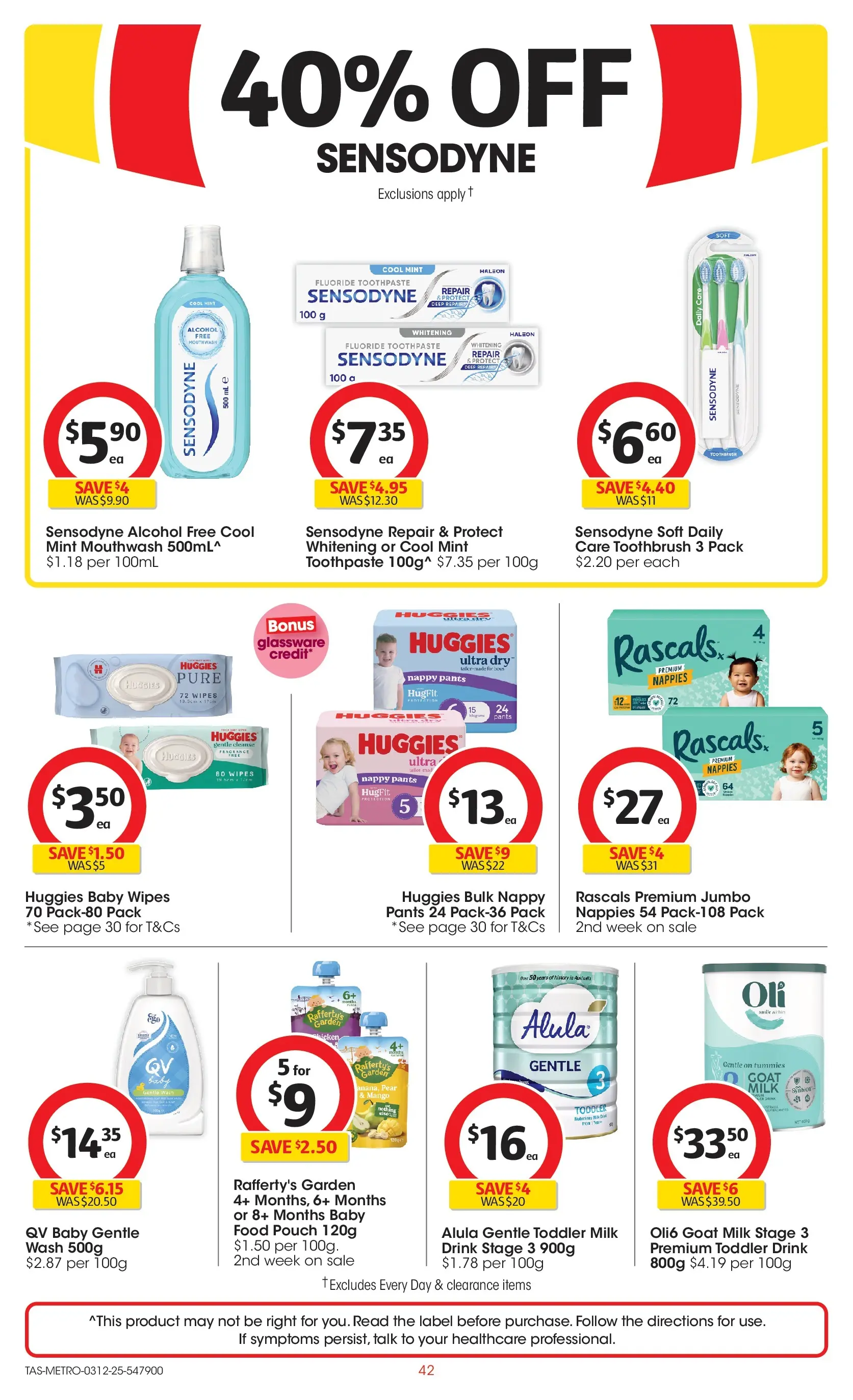 ﻿﻿Coles catalogue valid from 03/12/2025 > Online Australia | Page: 42 | Products: Milk, Toothpaste, Mango, Toothbrush