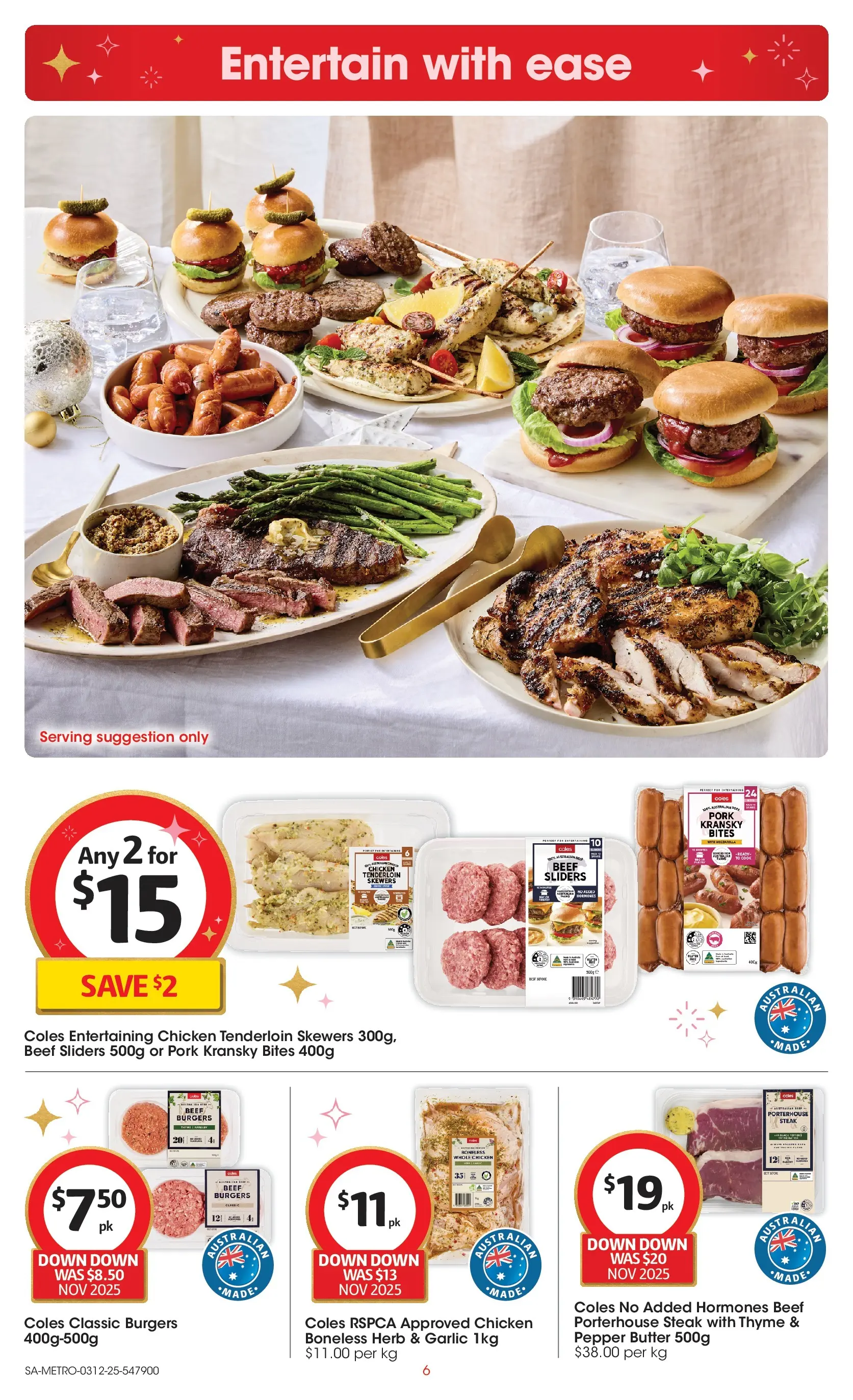 ﻿﻿Coles catalogue valid from 03/12/2025 > Online Australia | Page: 6 | Products: Butter, Pork, Pepper, Garlic
