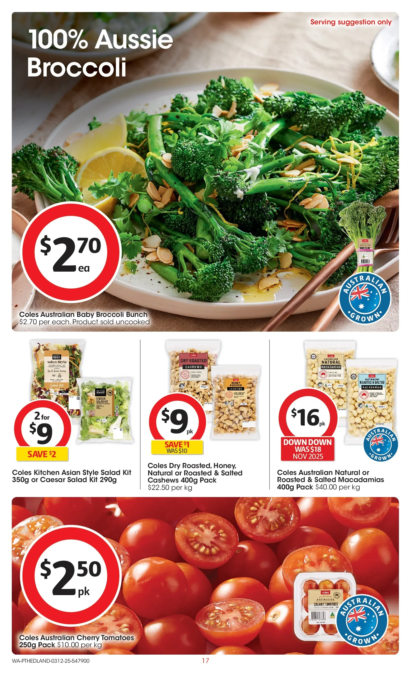 ﻿﻿Coles catalogue valid from 03/12/2025 > Online Australia | Page: 17 | Products: Fur, Honey, Tomatoes, Salad