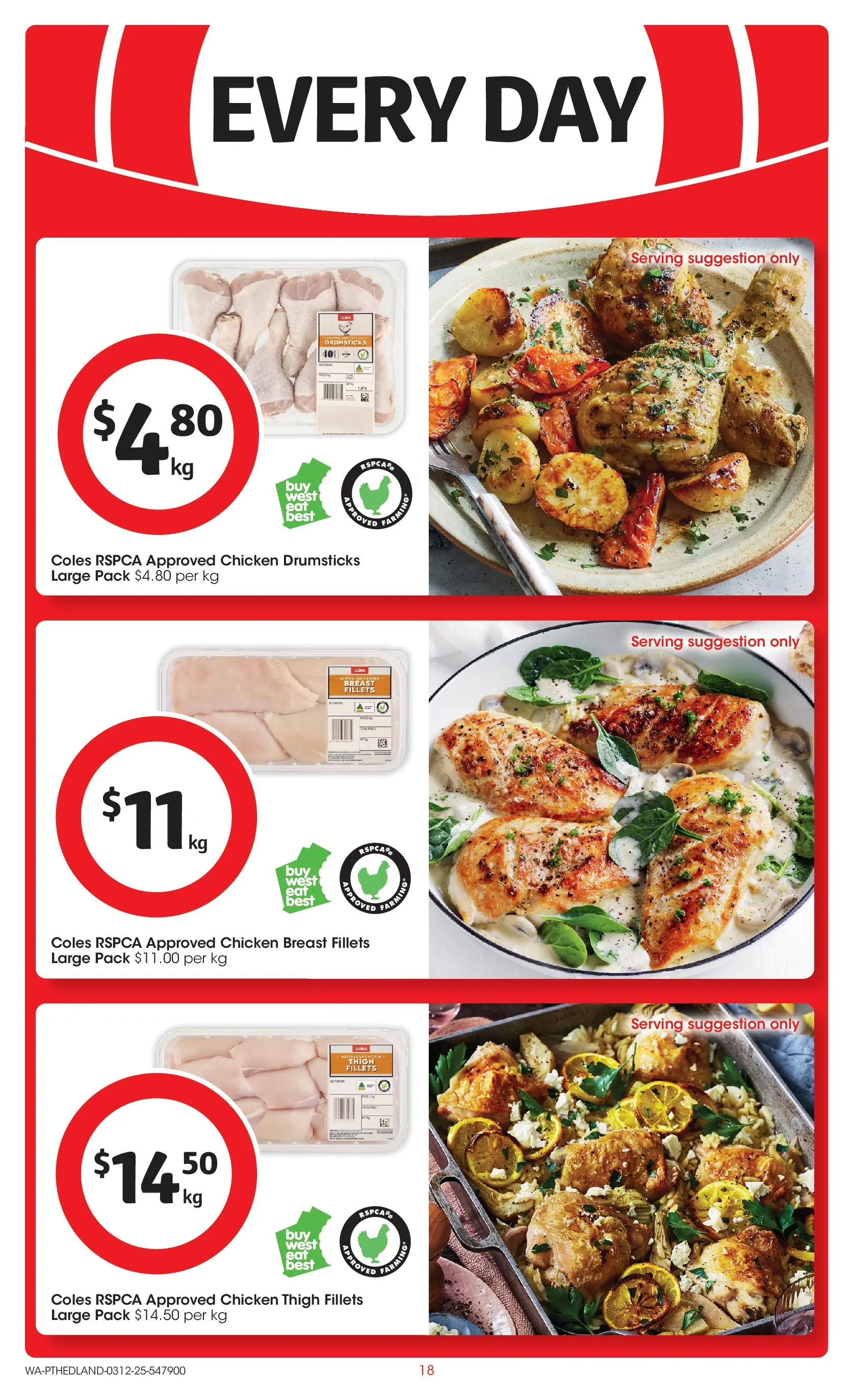 ﻿﻿Coles catalogue valid from 03/12/2025 > Online Australia | Page: 18 | Products: Chicken