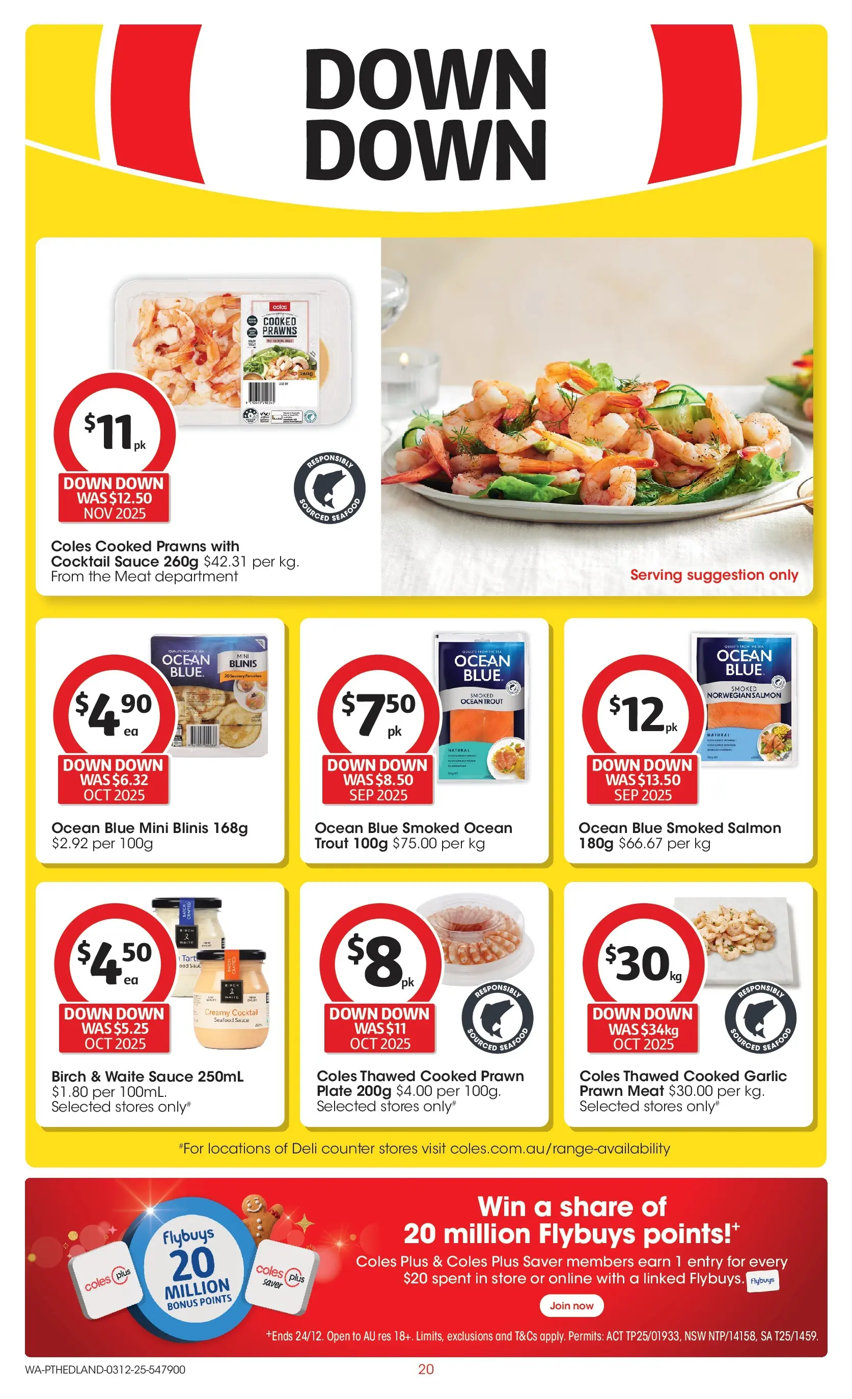﻿﻿Coles catalogue valid from 03/12/2025 > Online Australia | Page: 20 | Products: Meat, Salmon, Sauce, Garlic