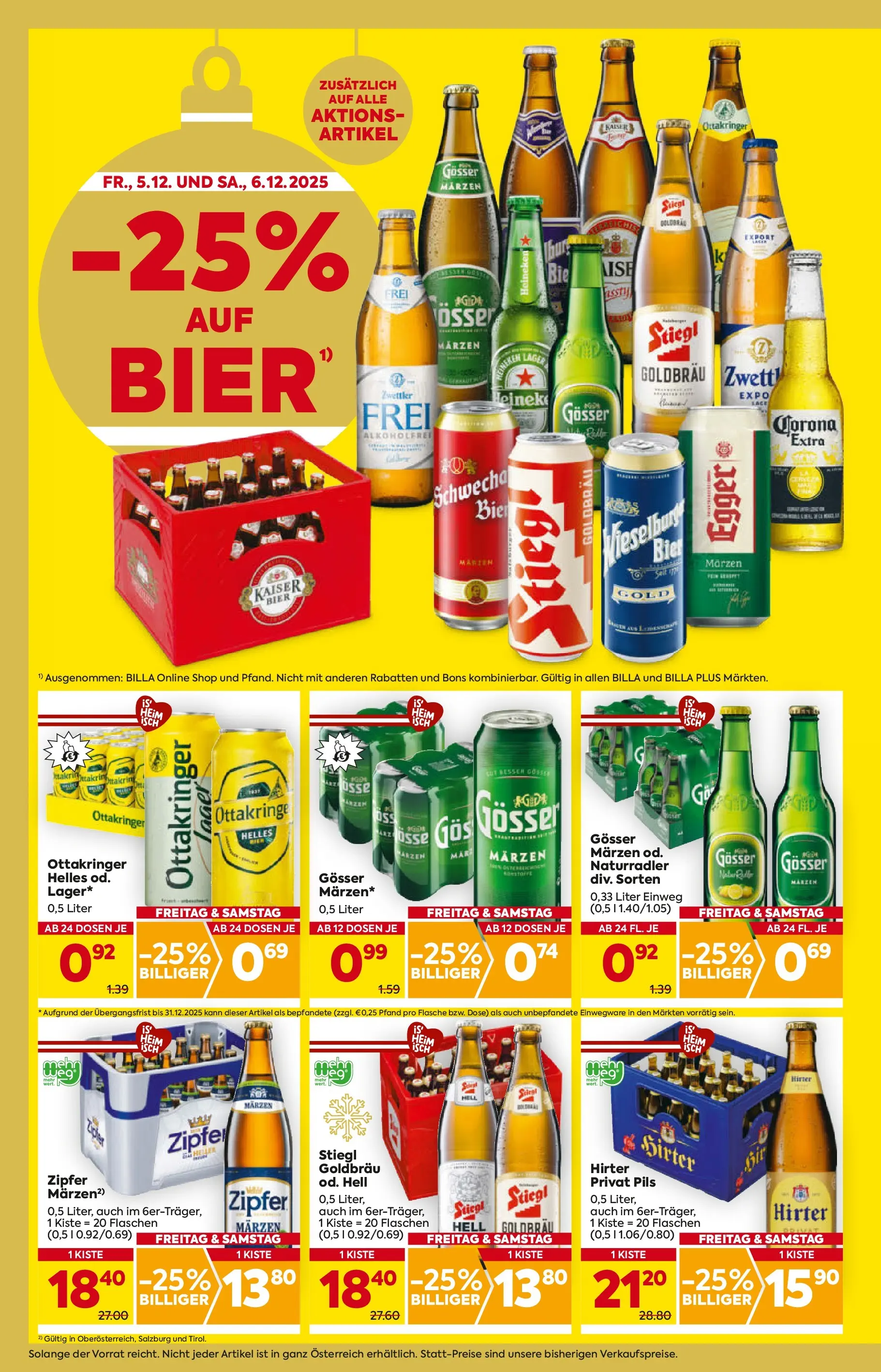 Billa Flugblatt - Amstetten, Neufurth ab 04.12.2025 - Angebote, Prospekt | Seite: 2 | Produkte: Bier