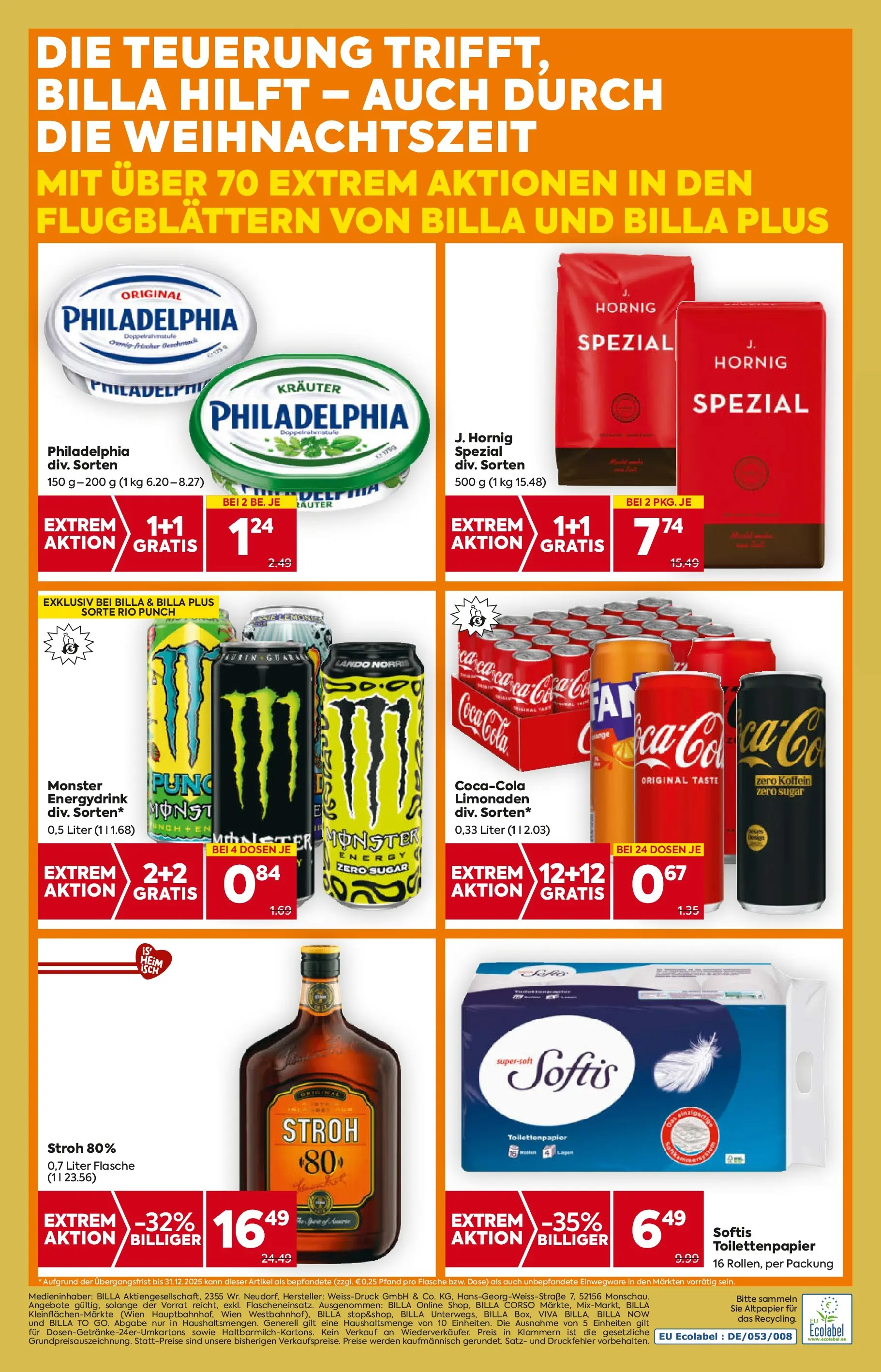 Billa - BILLA: Flugblatt gültig bei BILLA & BILLA PLUS ab 03.12.2025 - Angebote, Prospekt | Seite: 20