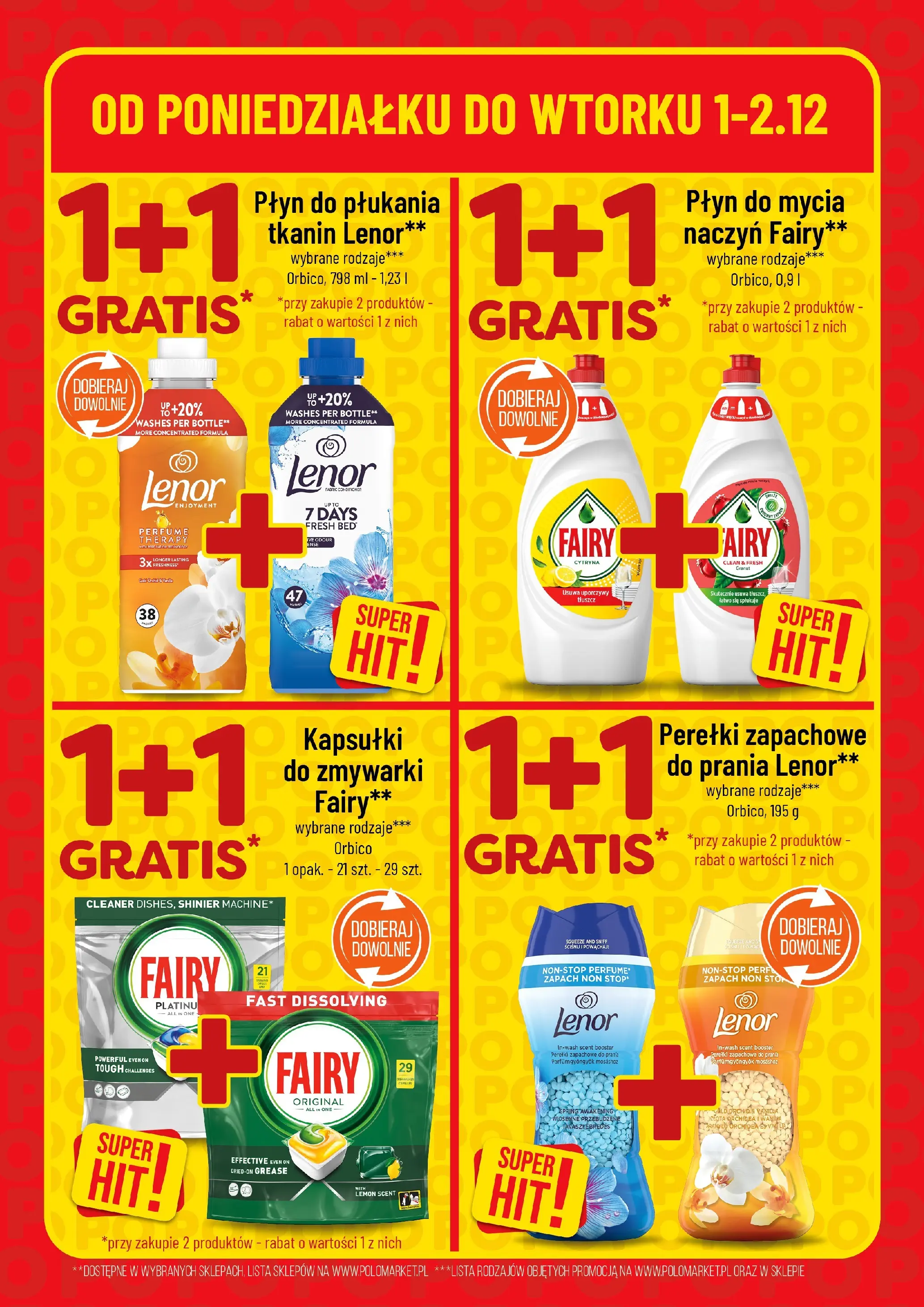 Nowa POLOmarket gazetka od jutra 01.12.2025 (PDF) | Strona: 6 | Produkty: Cleaner, Zapach, Fairy