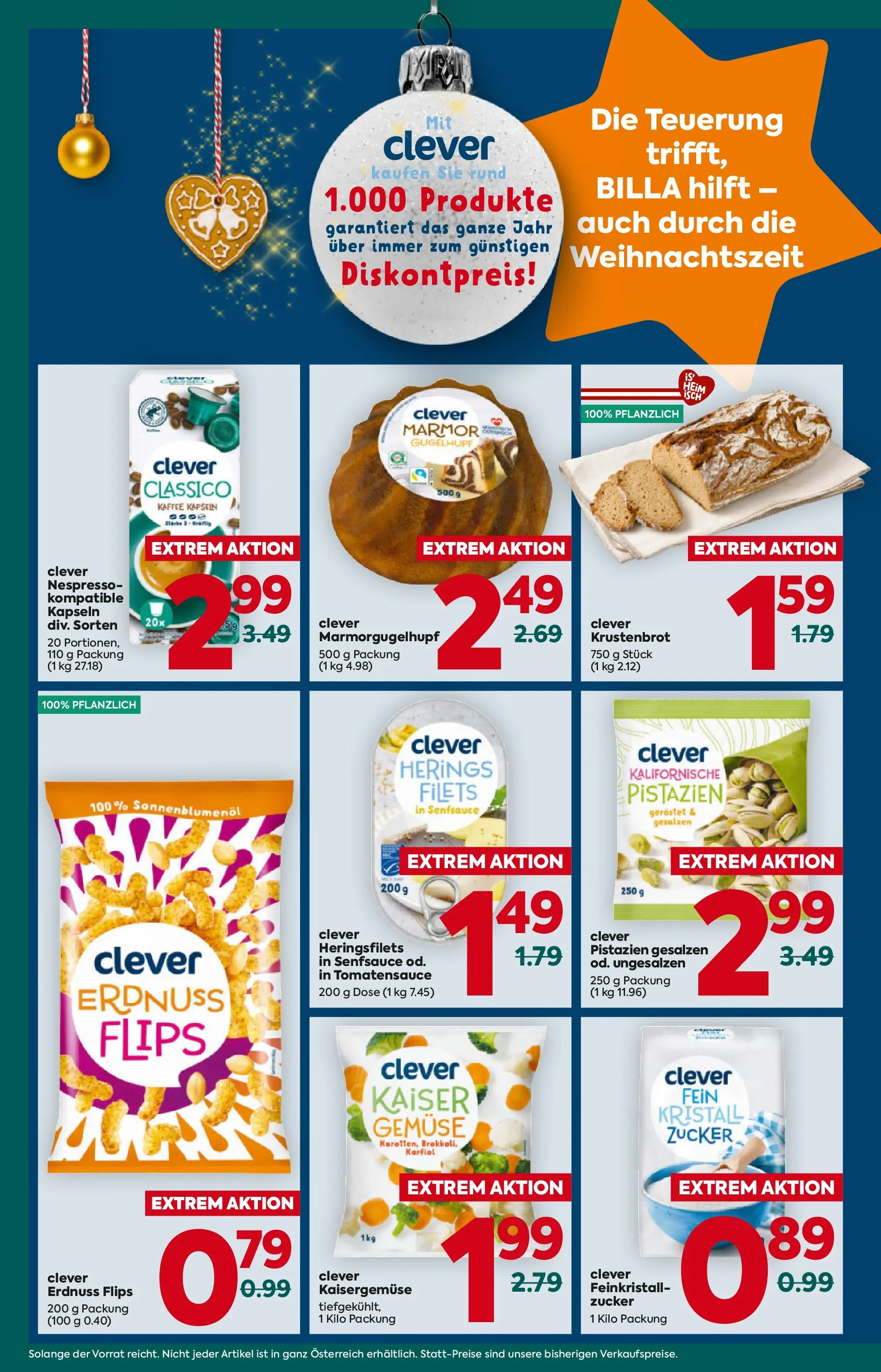 Billa Plus Flugblatt - Salzburg von 04.12.2025 - Aktuelle Angebote | Seite: 8 | Produkte: Gemüse, Zucker, Kaffee