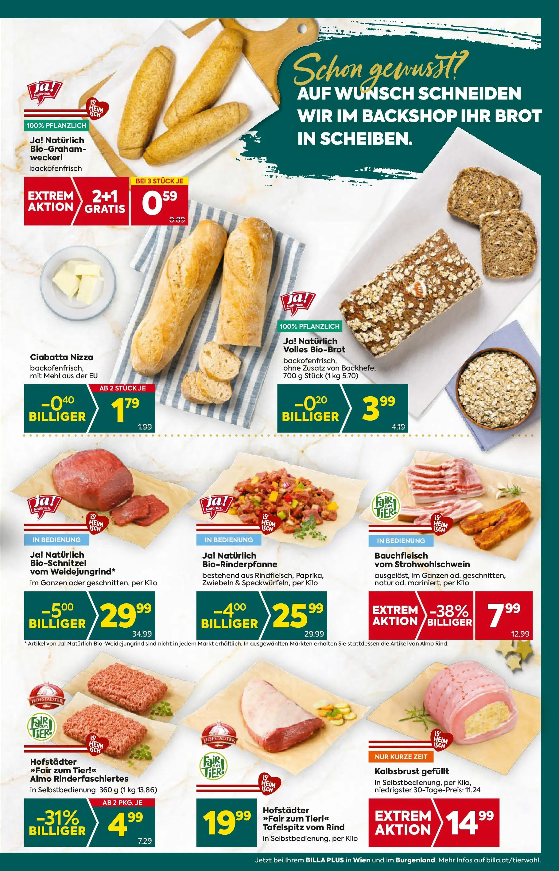 Billa Plus Flugblatt - Wien von 04.12.2025 - Aktuelle Angebote | Seite: 13 | Produkte: Zwiebeln, Brot