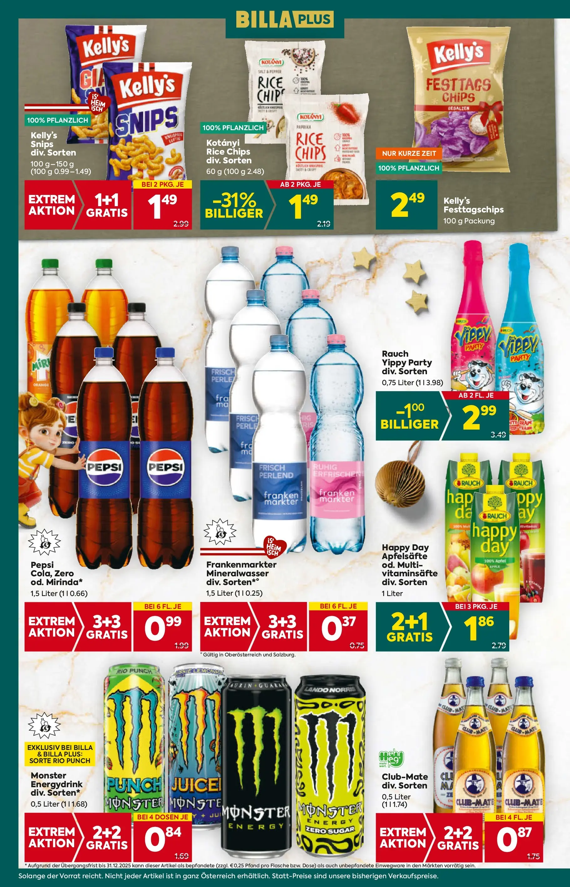 Billa Plus Flugblatt - Oberösterreich von 04.12.2025 - Aktuelle Angebote | Seite: 18 | Produkte: Chips, Äpfel